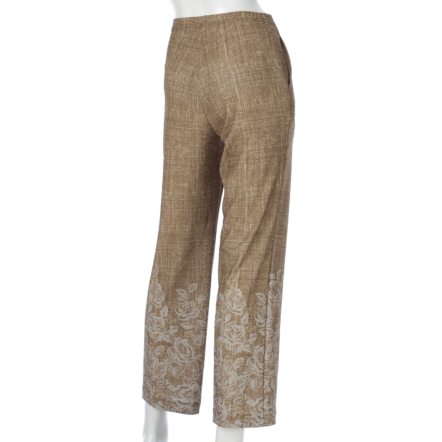 メッシュハイテンション 京プリントデニム花柄パンツ - 画像6