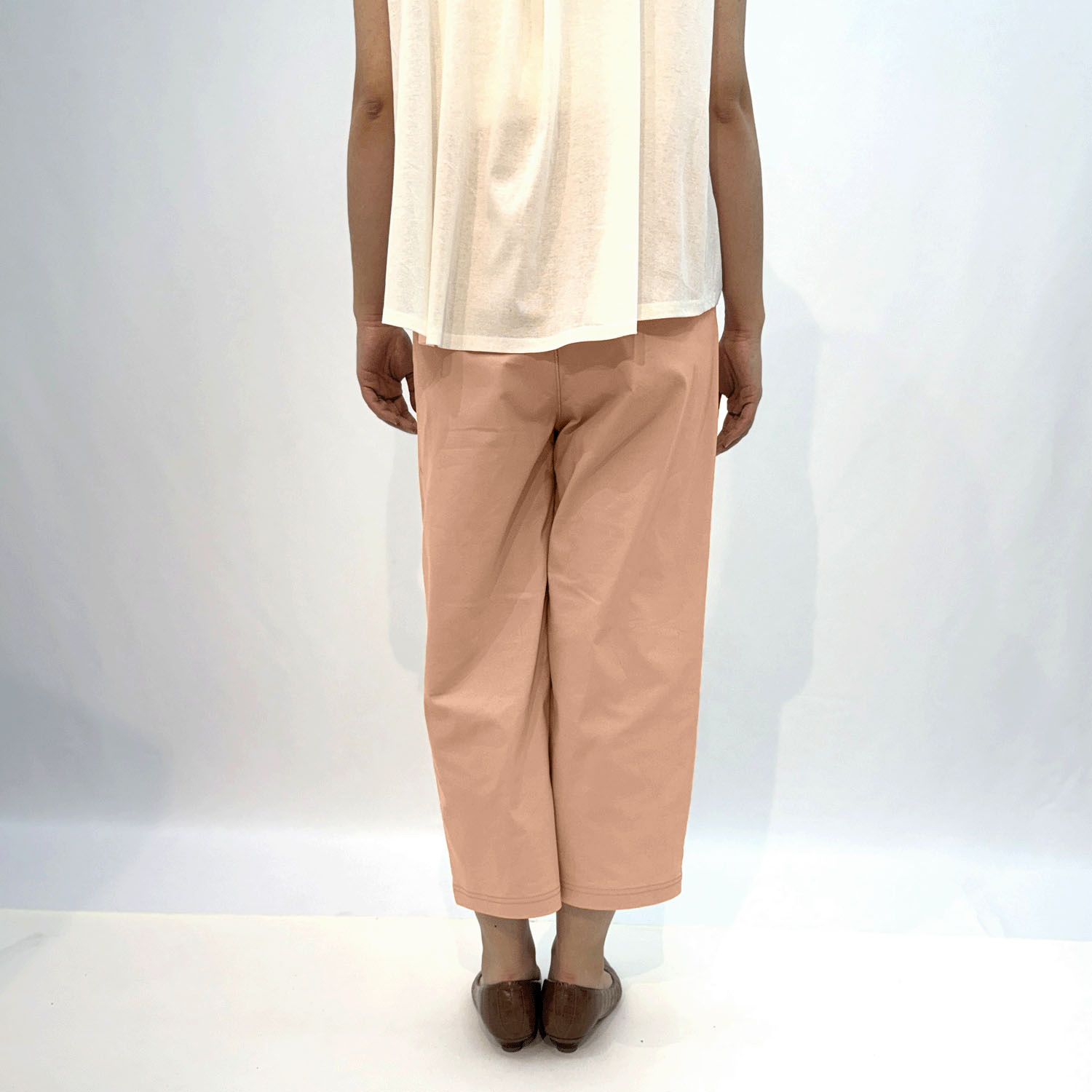 綿混ストレッチコクーンパンツ - 画像9