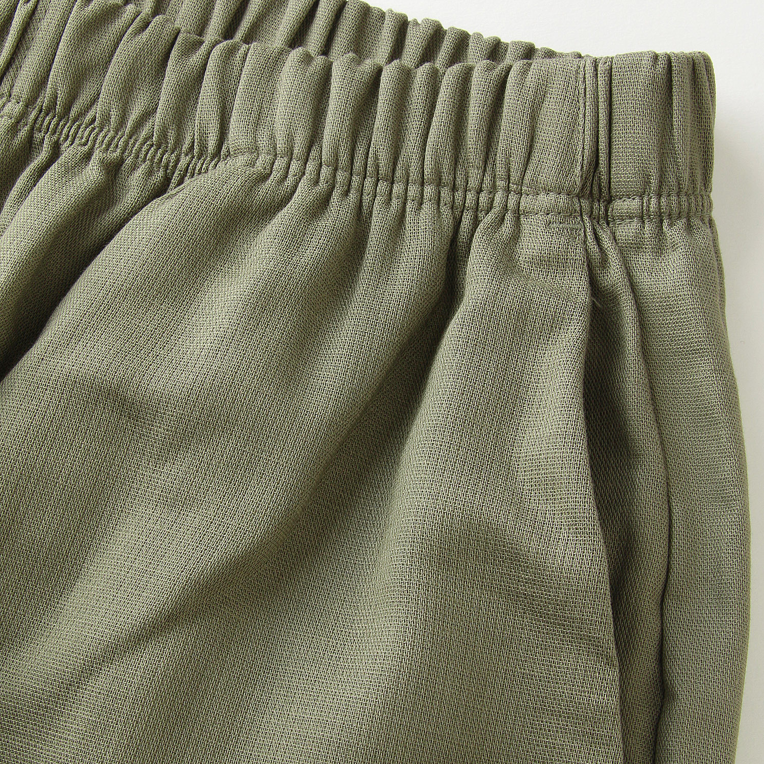 綿麻二重折りオーガニックコクーンパンツ - 画像12