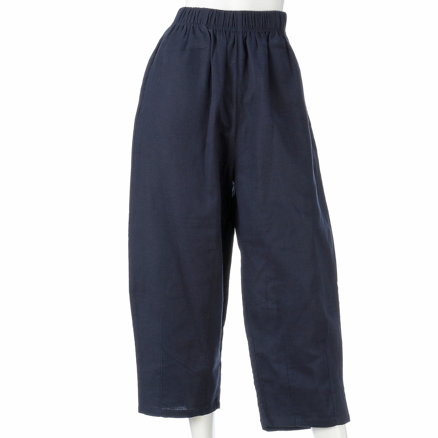 綿麻二重折りオーガニックコクーンパンツ - 画像13