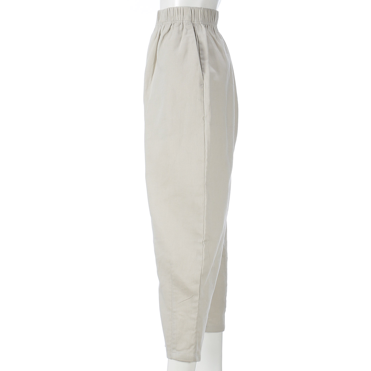 綿麻二重折りオーガニックコクーンパンツ - 画像6