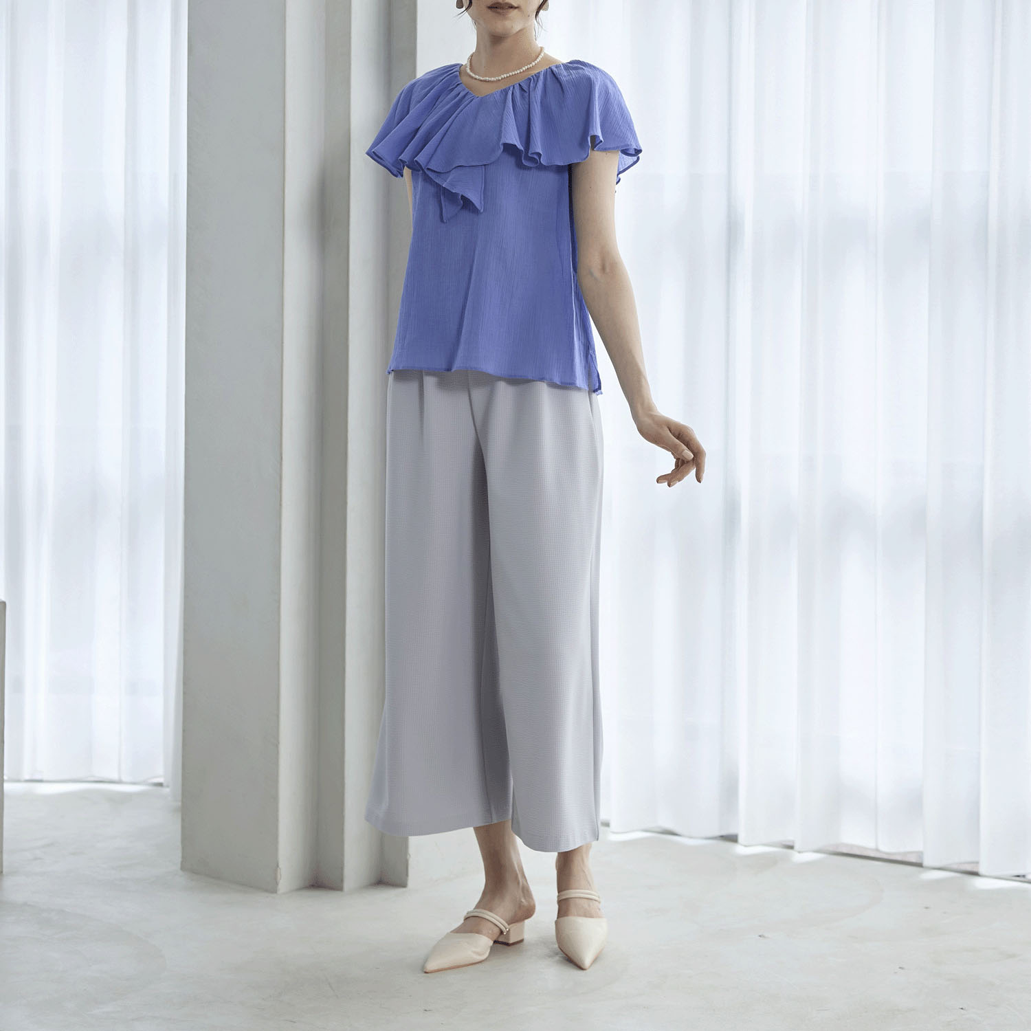 Reginetta メッシュサッカー・タックワイド