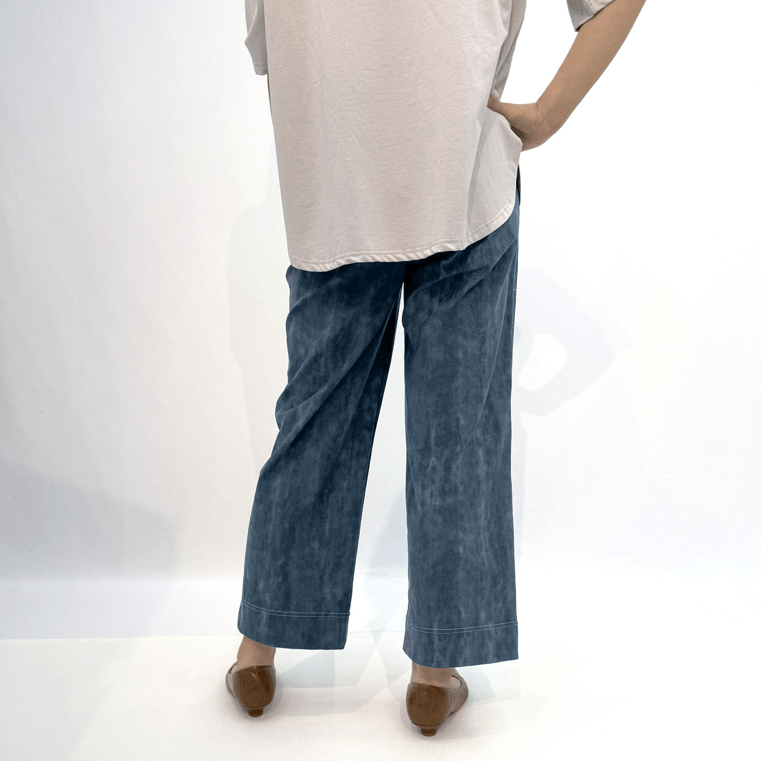 デニムプリントワイドパンツ - 画像8