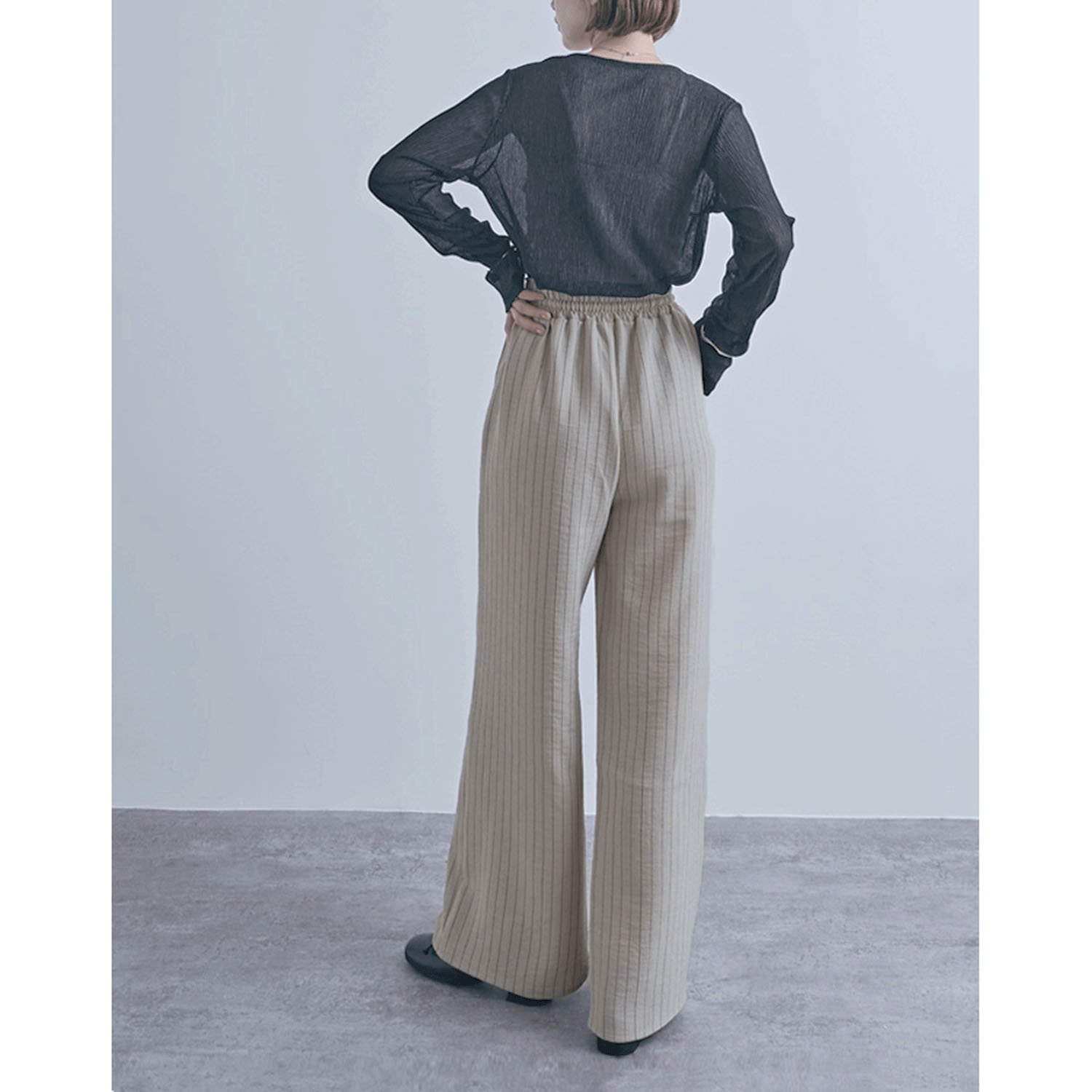 麻調イージーパンツ - 画像12