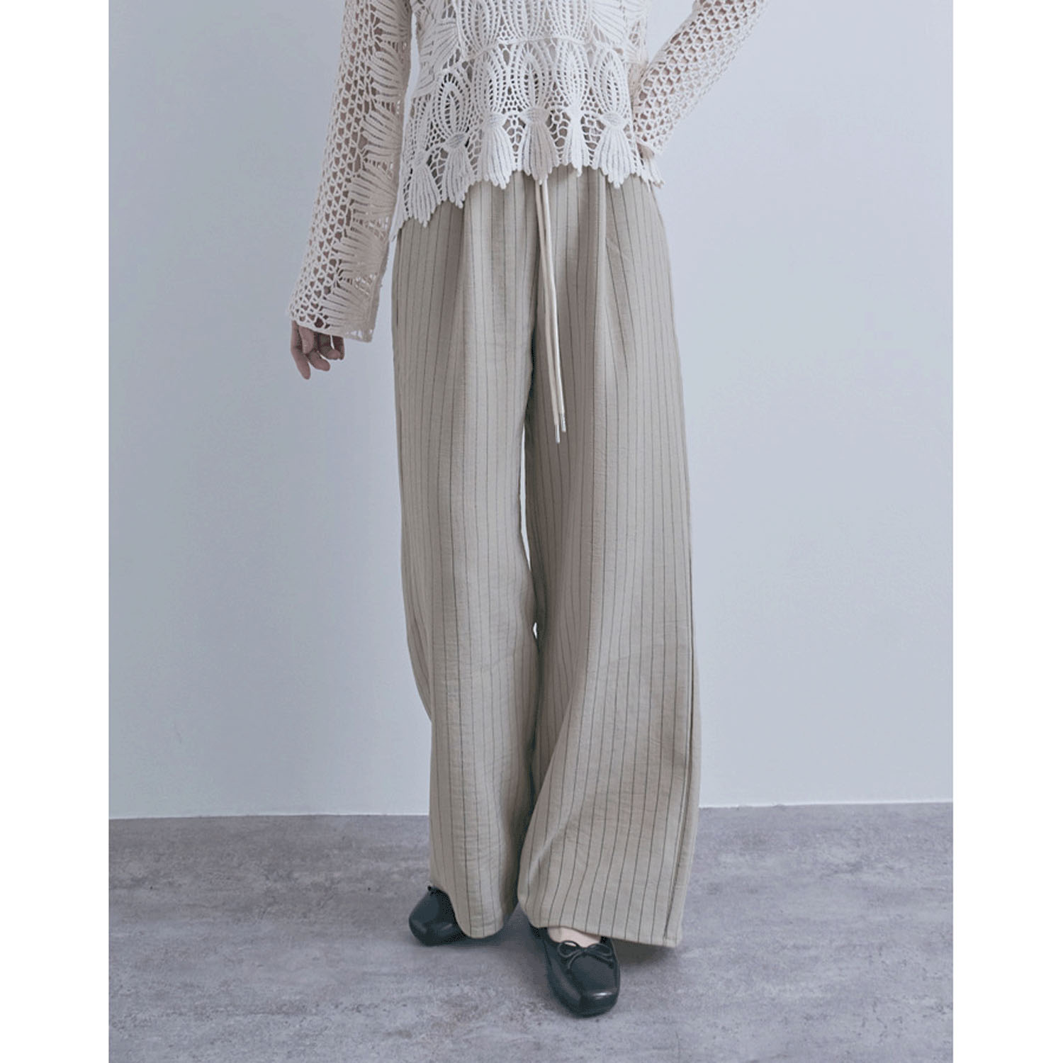 麻調イージーパンツ - 画像13