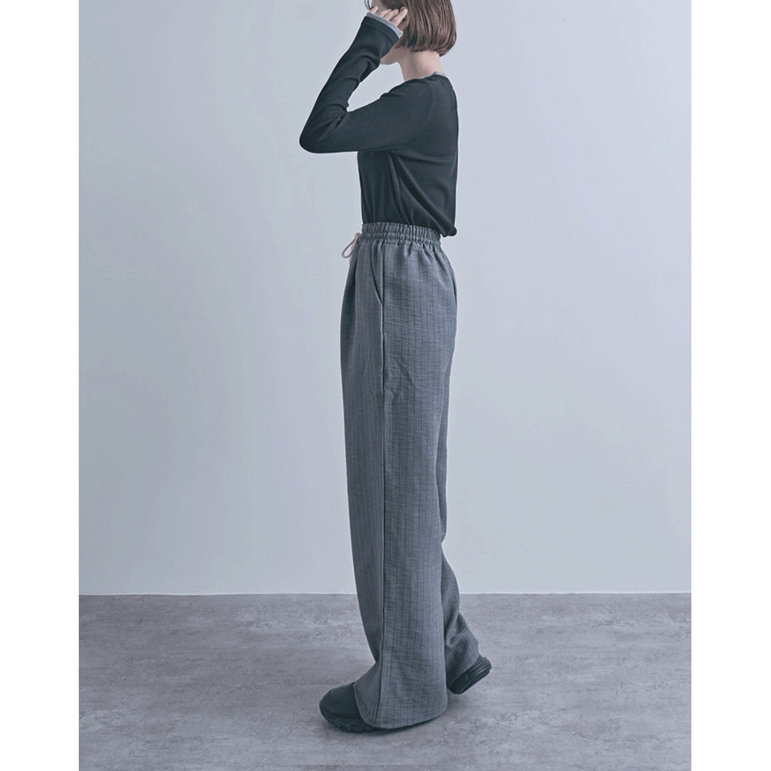 麻調イージーパンツ - 画像10