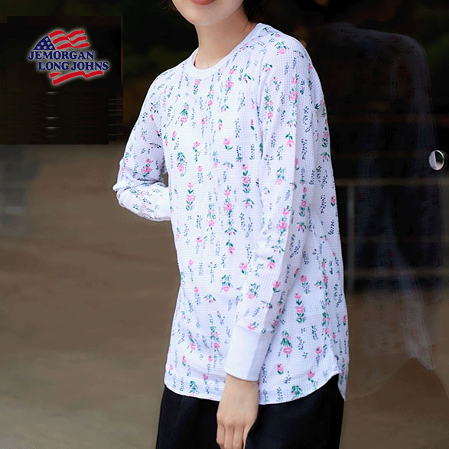 【JEMORGAN LONG JOHNS】 ワッフルラグランロンTパック