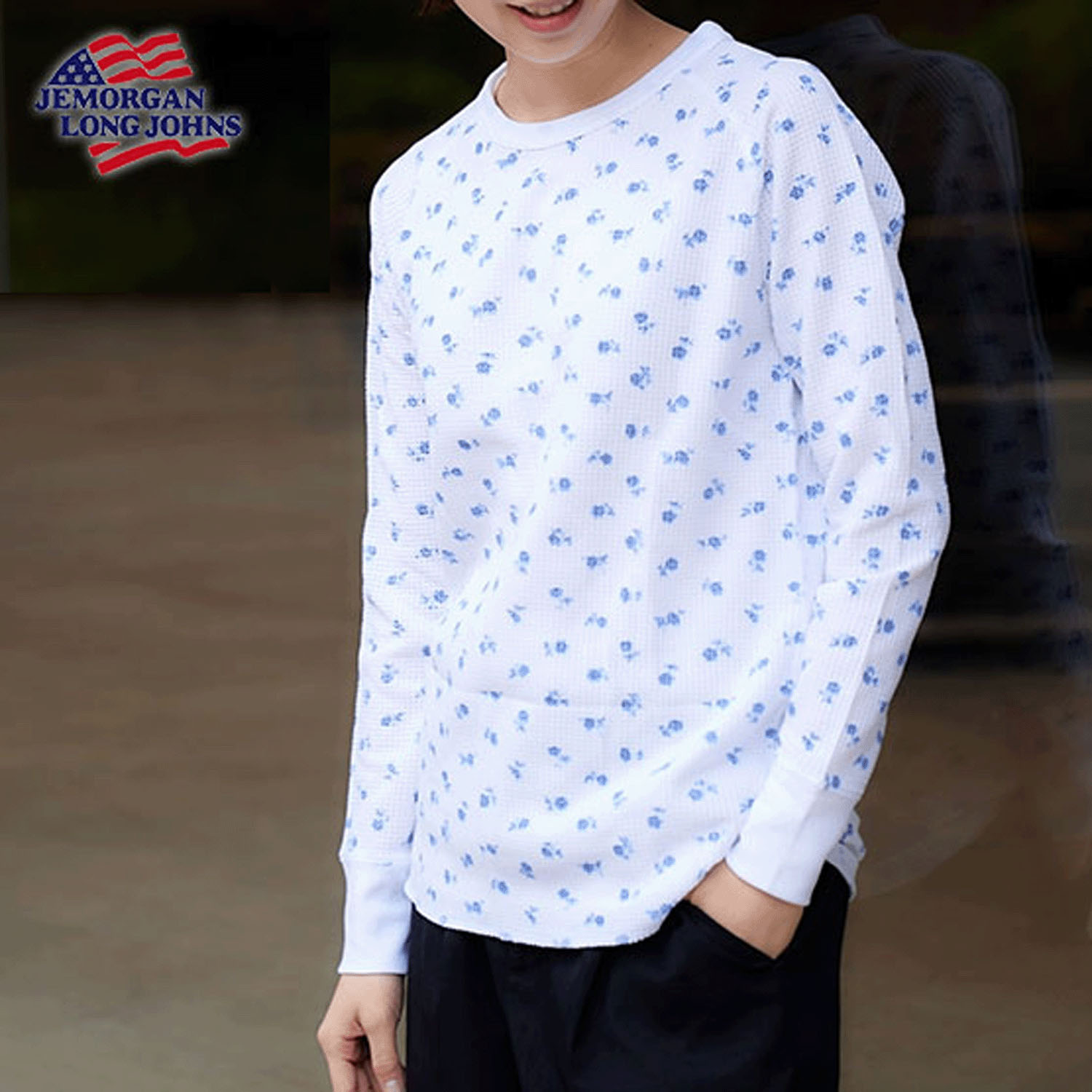 【JEMORGAN LONG JOHNS】 ワッフルラグランロンTパック