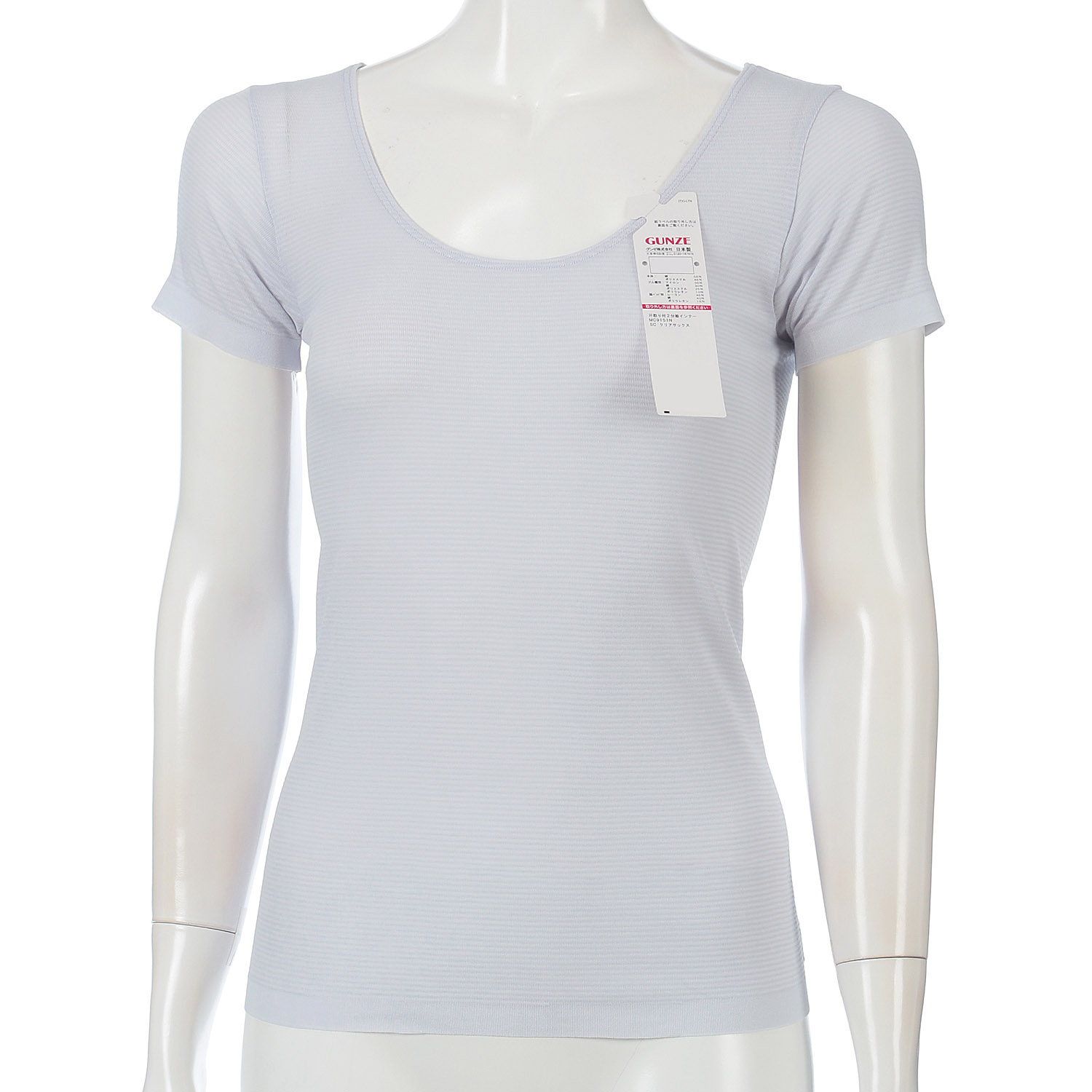 部屋干しQ汗取り付二分袖インナー - 画像3