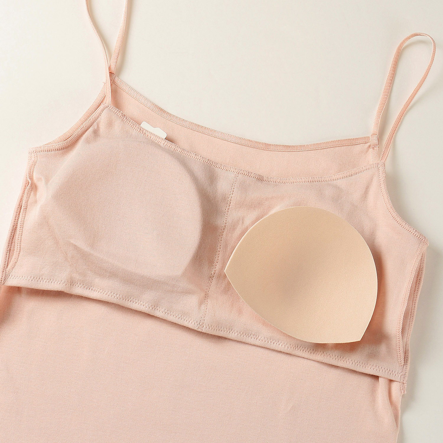 【満足】 カップ付きキャミソール 無地 - 画像6