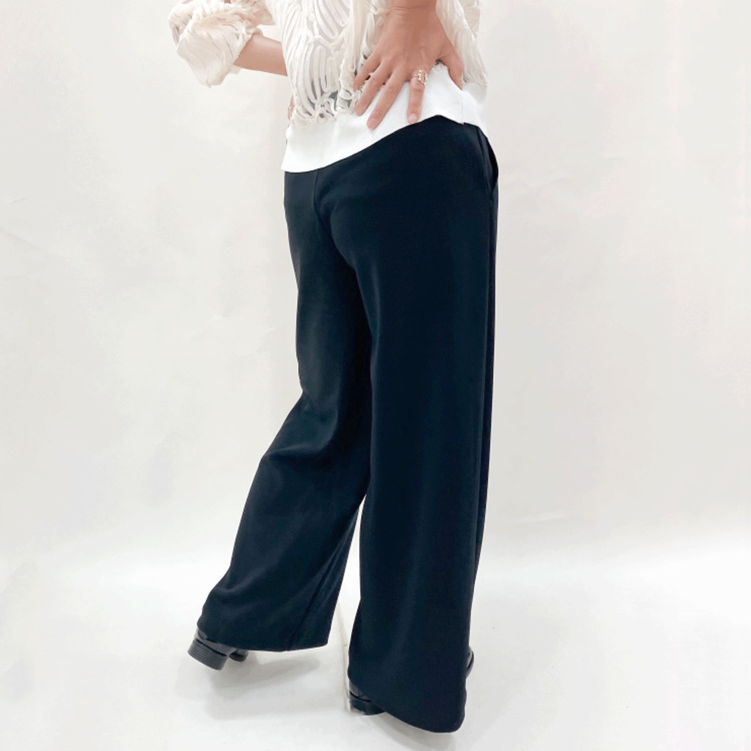 ピタッツ 通年素材（インレック）ワイドパンツ - 画像15