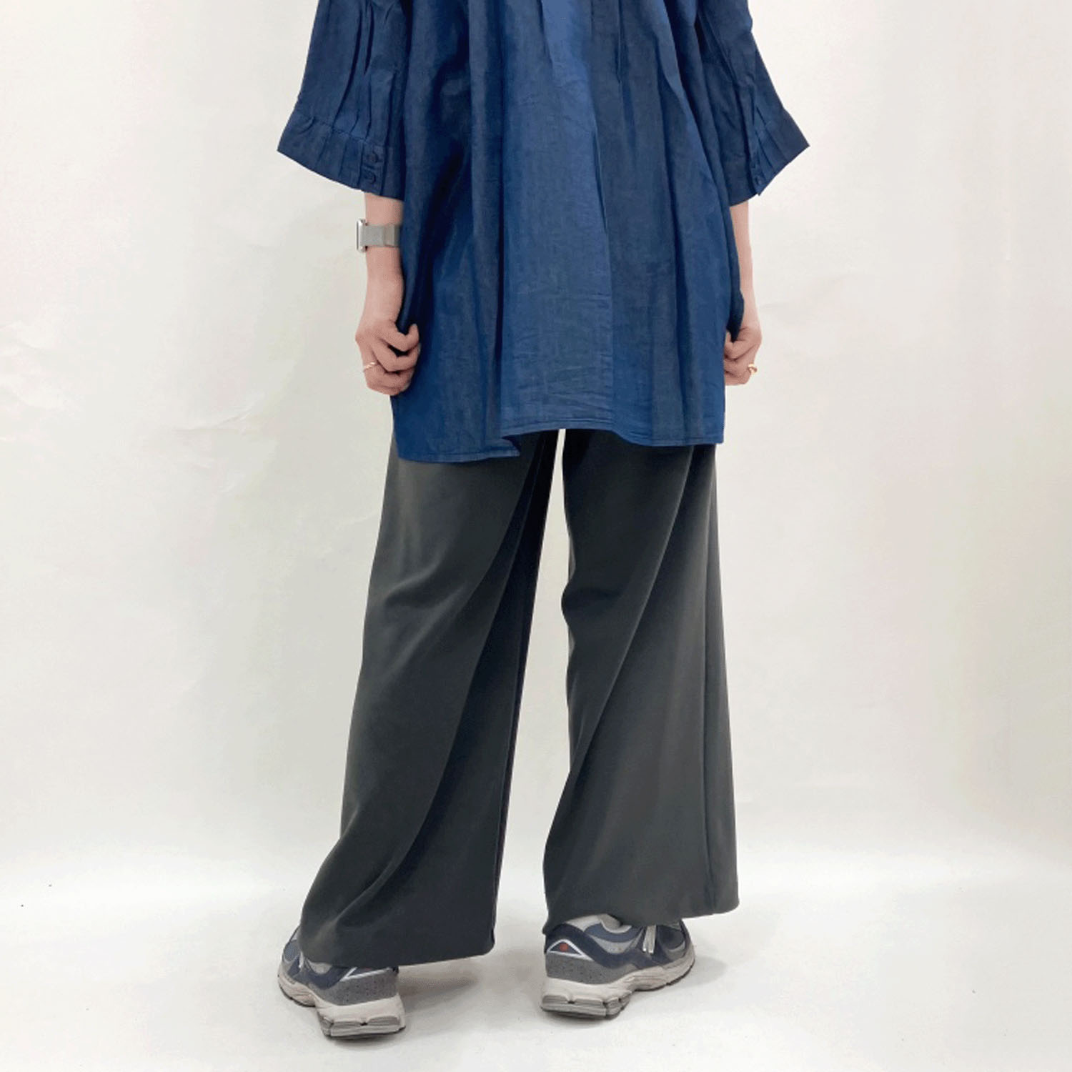 ピタッツ 通年素材（インレック）ワイドパンツ - 画像9