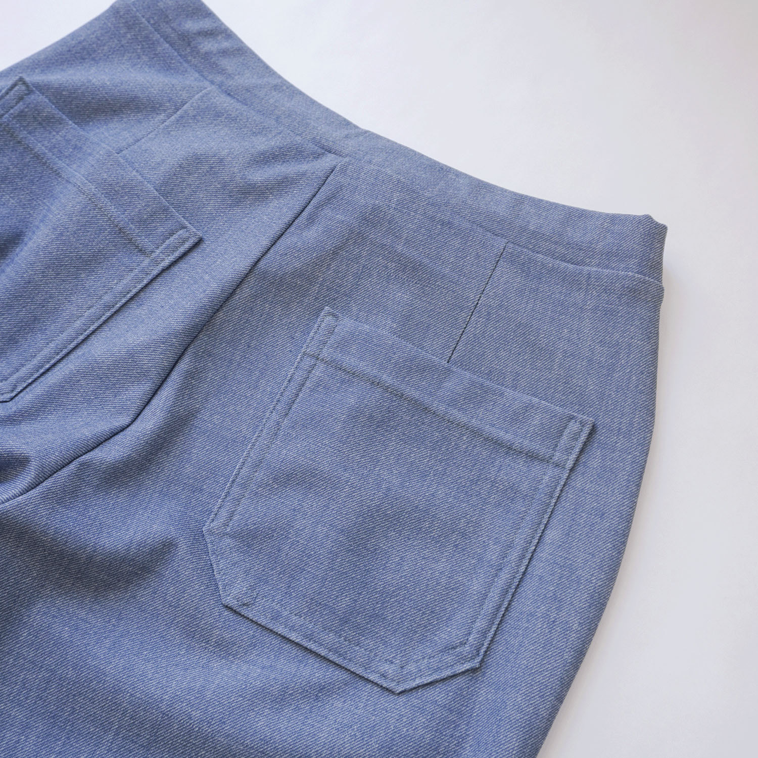 ピタッツ メッシュハイテンションデニムプリントストレートパンツ - 画像6