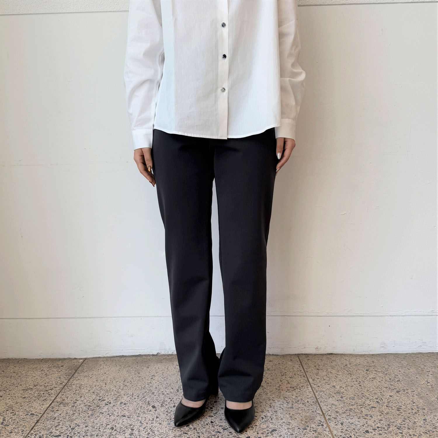 ピタッツ 裏起毛 スティックパンツ デニムプリント - 画像6