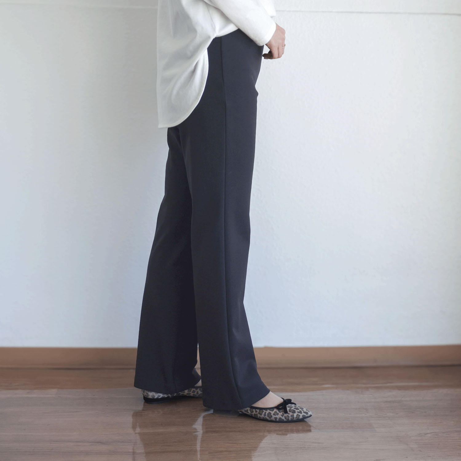 ピタッツ 裏起毛 ストレート股下72cm丈 - 画像3