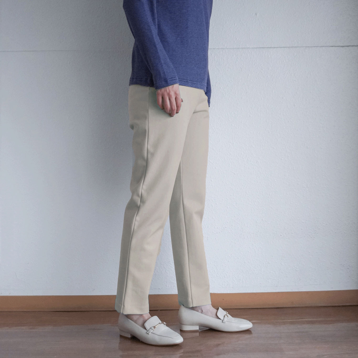 ピタッツ裏起毛 裾スリム 股下64cm丈 - 画像7