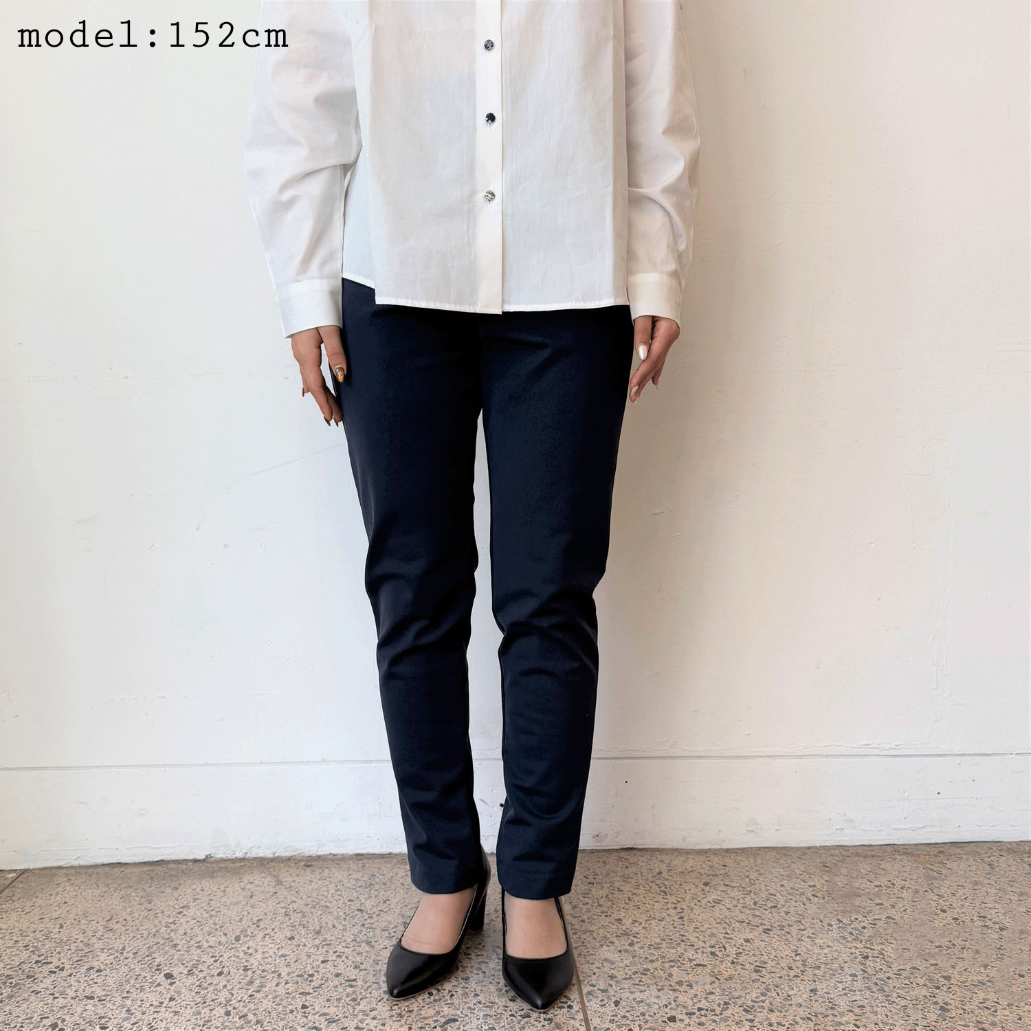 ピタッツ裏起毛 裾スリム 股下71cm丈