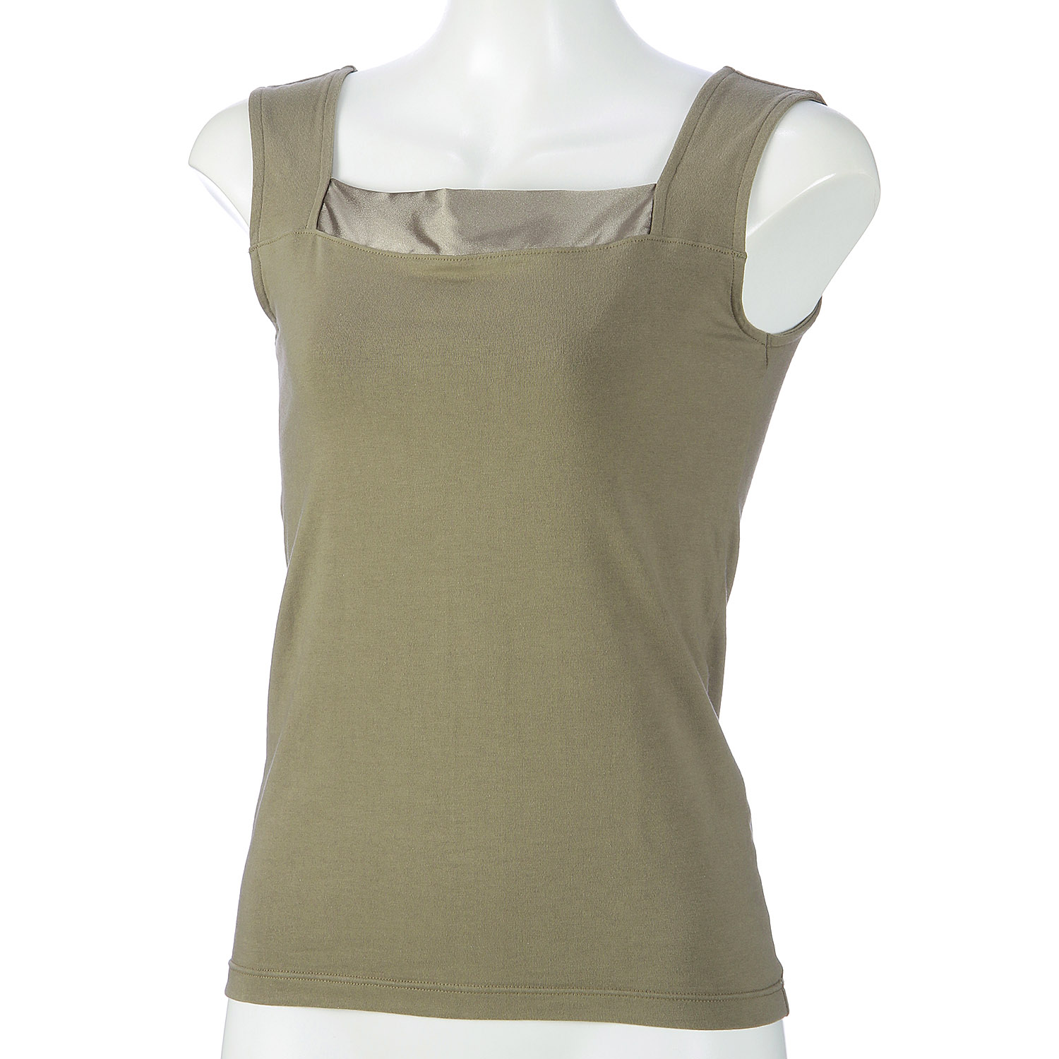 ジョワイユ サテン切替2WAYタンクトップ - 画像3