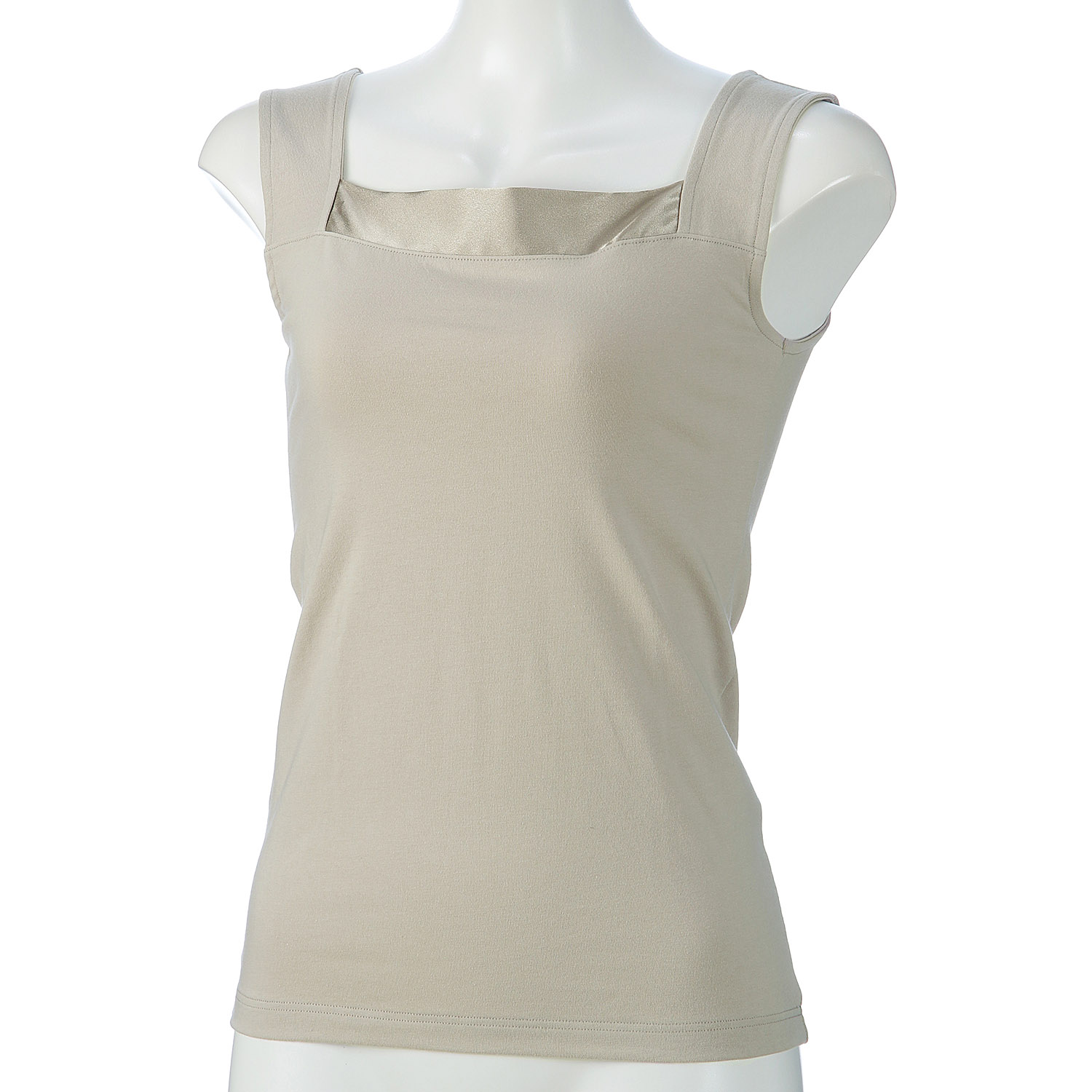 ジョワイユ サテン切替2WAYタンクトップ - 画像1