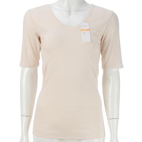 ゴールド100 5分袖シャツ LL