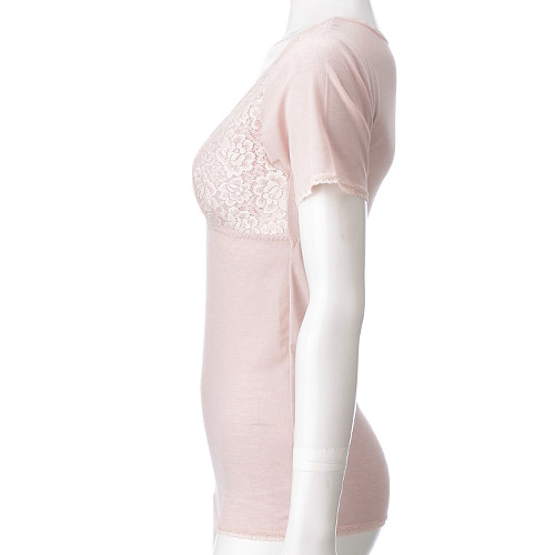 風のシンフォニー カップ付3分袖インナー - 画像2