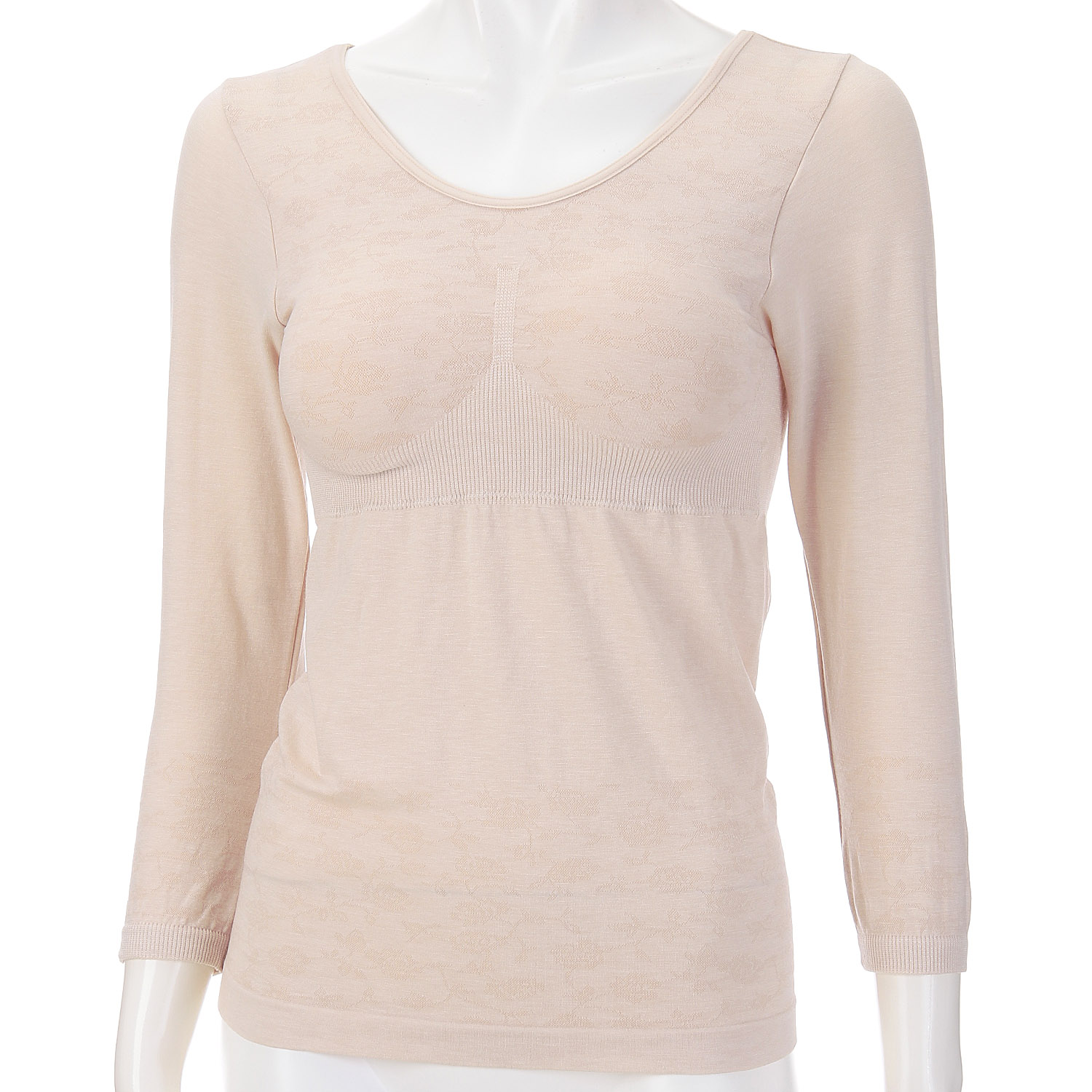 ドレスインナー カップ付8分袖M - 画像1