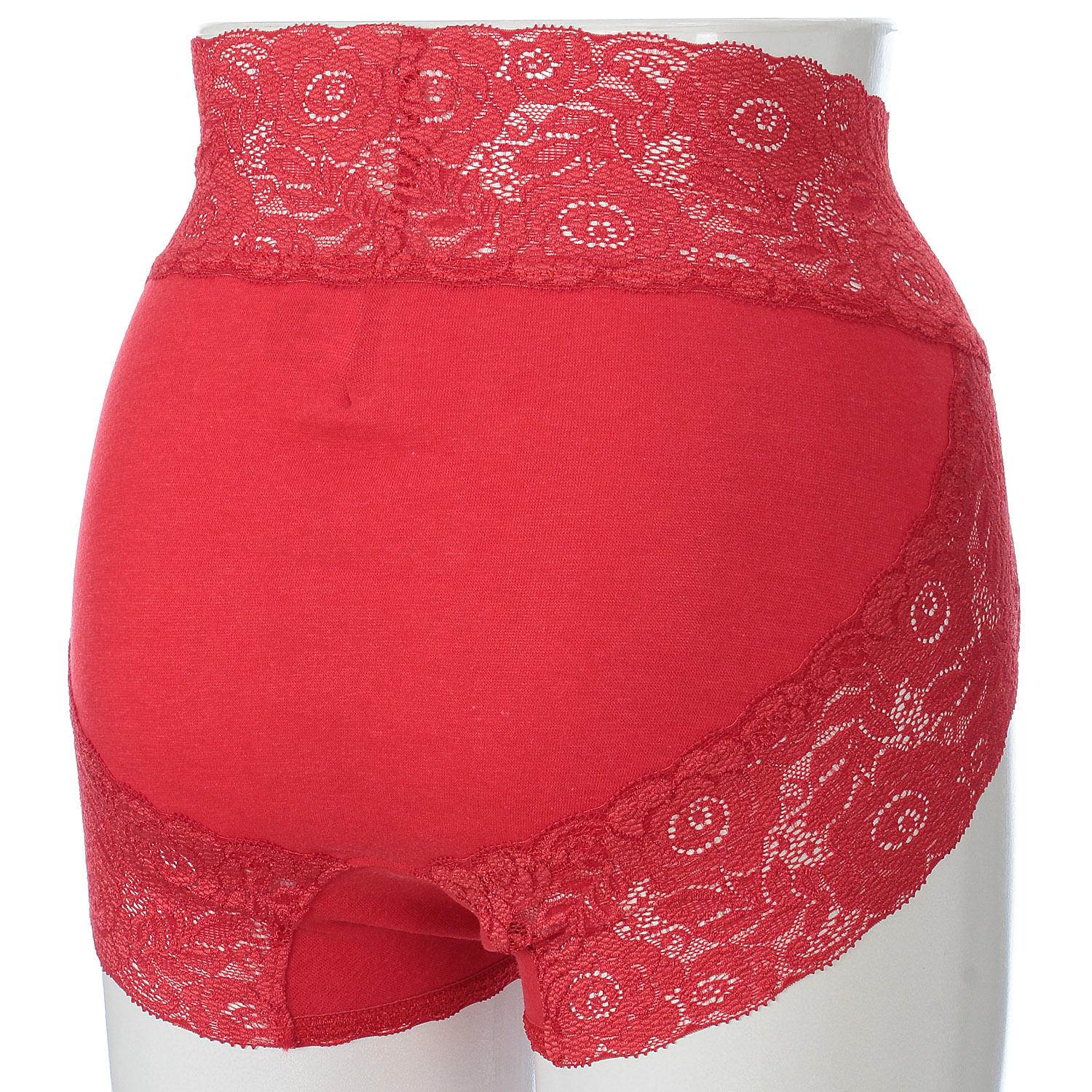 【新品番】薔薇レースショーツ 赤M - 画像2