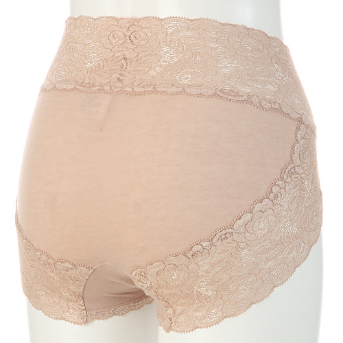 【予約可能品】薔薇レースショーツ モカベージュM - 画像2