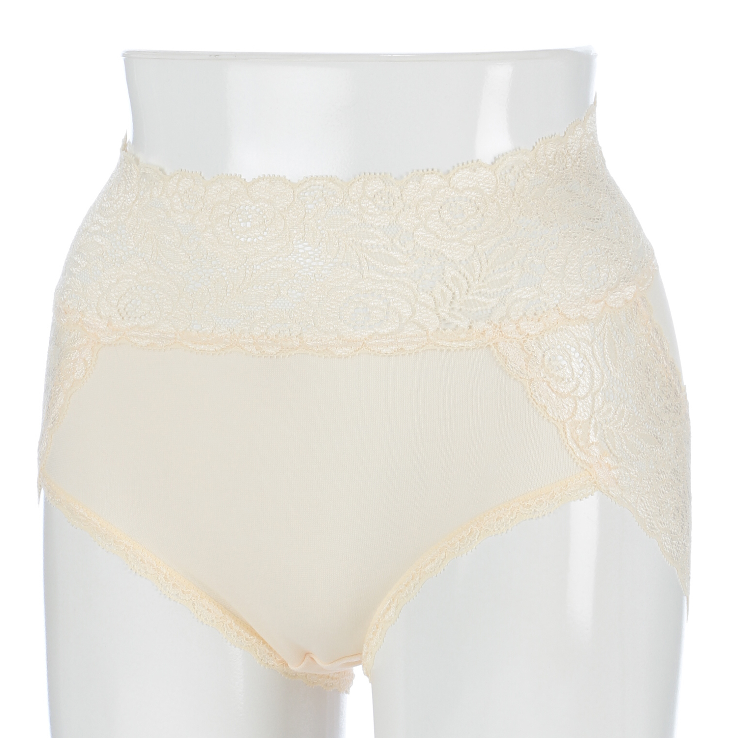 【予約可能品】薔薇レースショーツ シャンパンM - 画像1