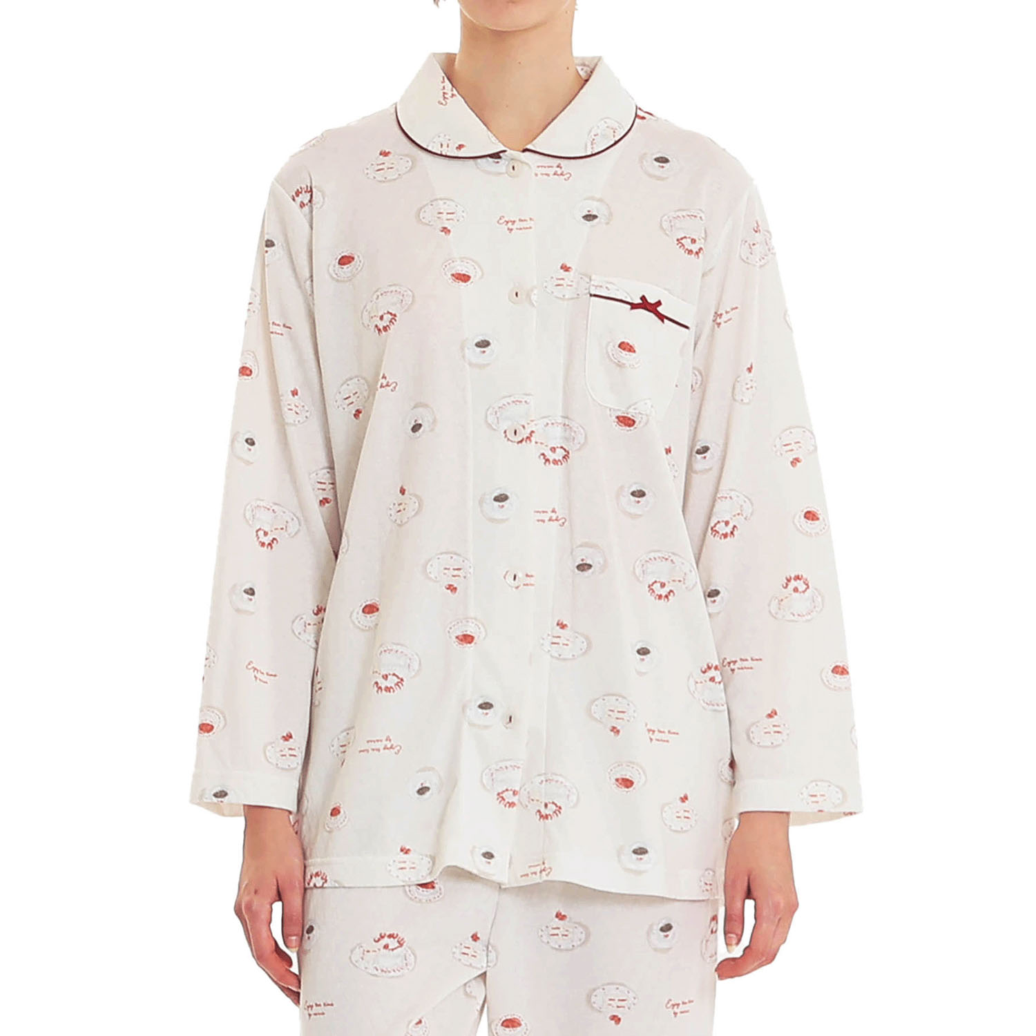 Narue 接結ケーキシャツパジマ