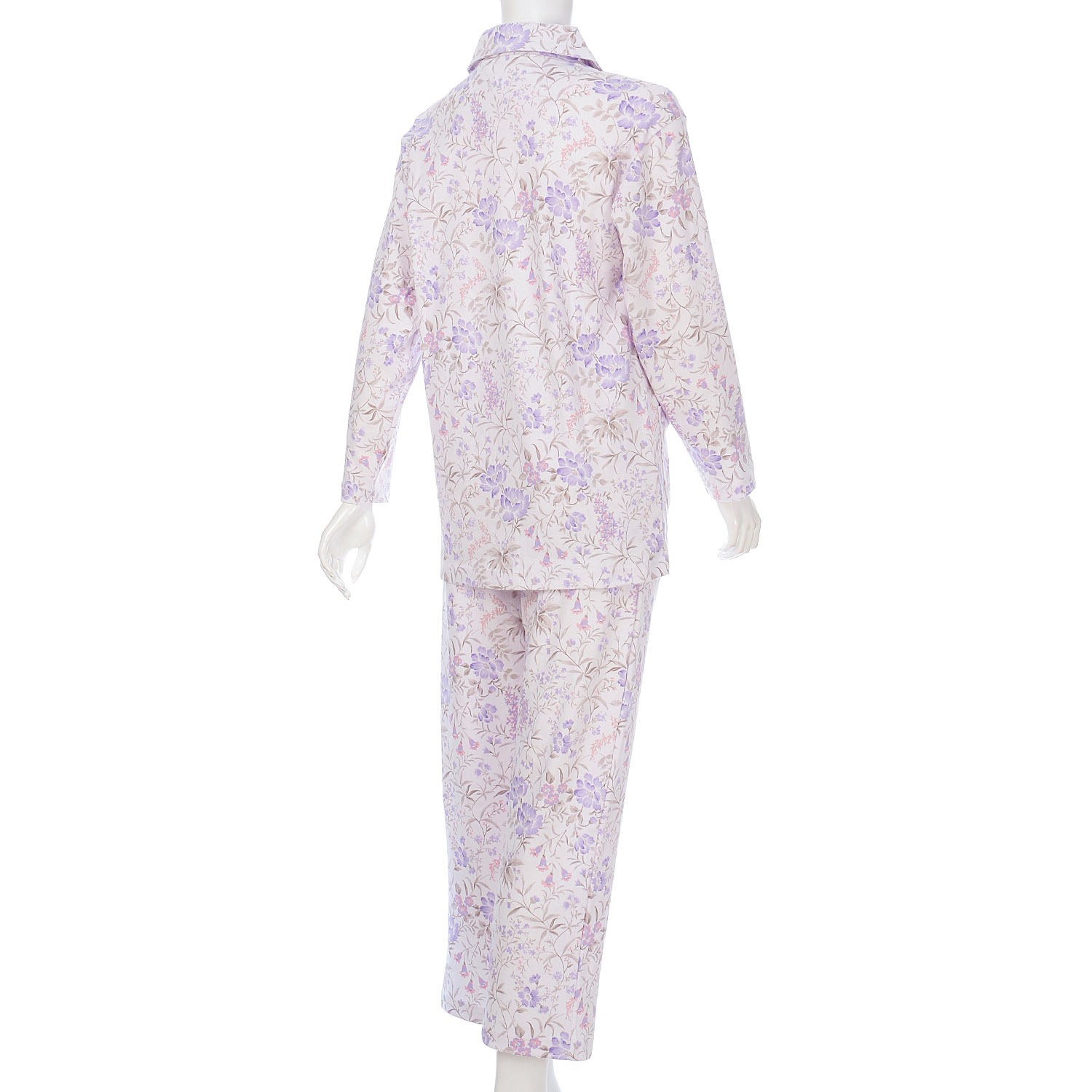 婦人綿100％スムースパジャマS、M、L 日本製 - 画像4