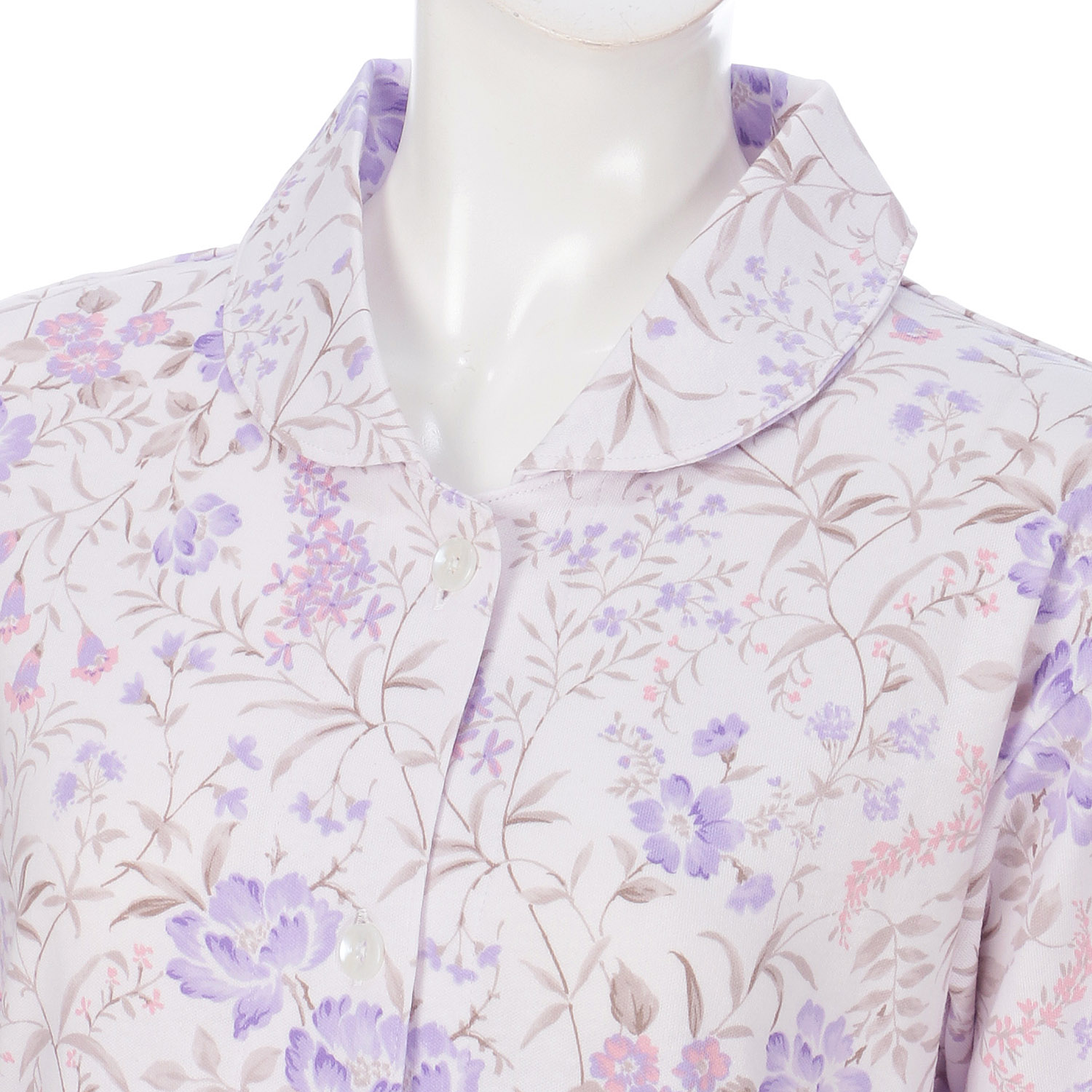 婦人綿100％スムースパジャマS、M、L 日本製 - 画像5