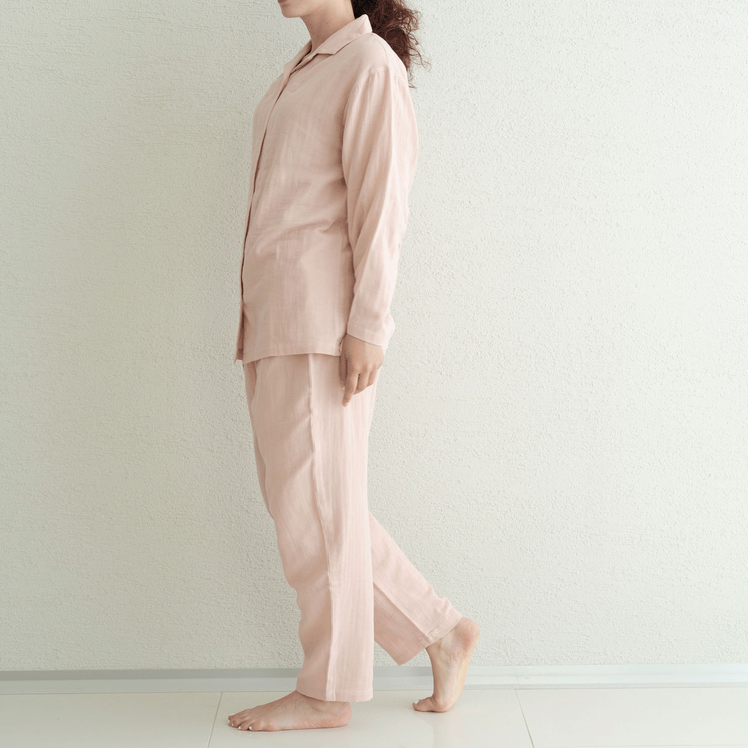 着る保湿クリーム 前開きテーラースリーピングウェア - 画像2