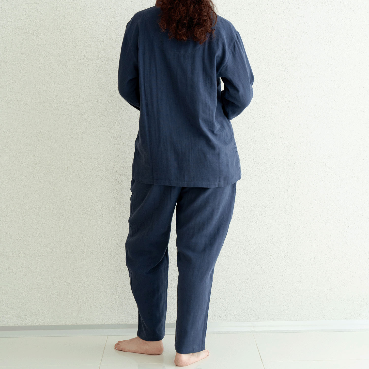 着る保湿クリーム 前開きテーラースリーピングウェア - 画像7