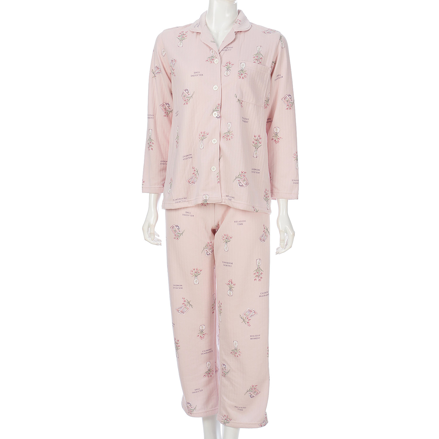 Candy Closet 婦人 ストライプキルト ドッグクッキープリント パジャマ - 画像2