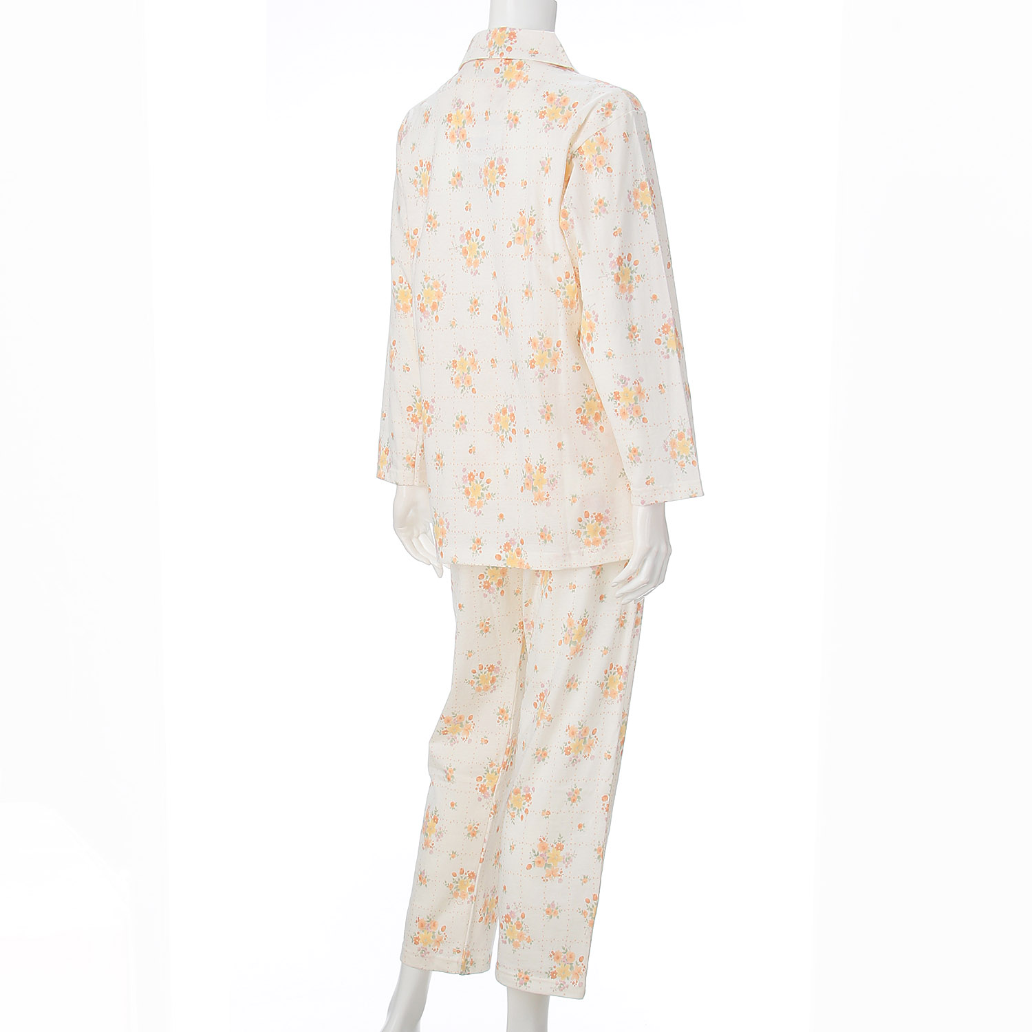 婦人 綿天竺全開パジャマ  LL 日本製 - 画像3