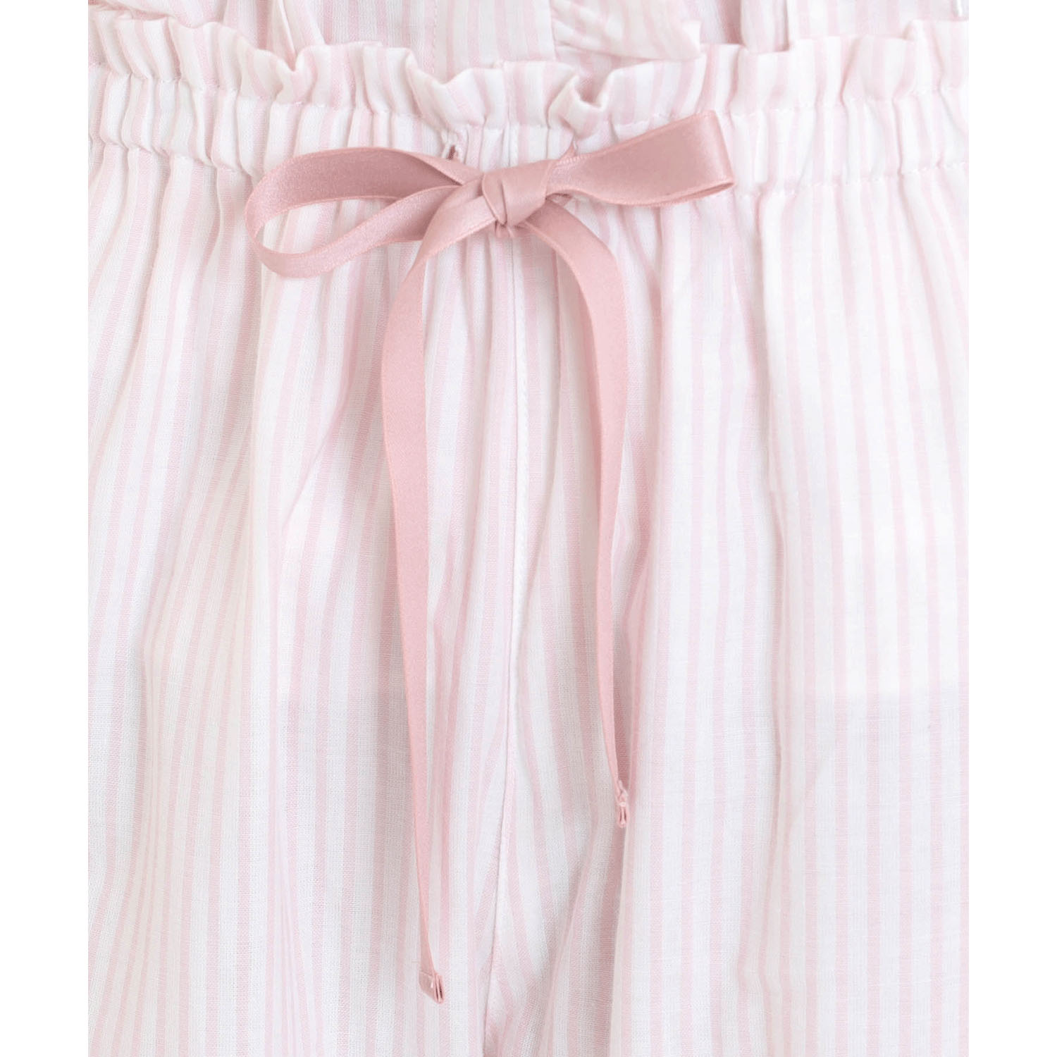 Narue コットンダブルガーゼストライプフリルパジャマ - 画像6