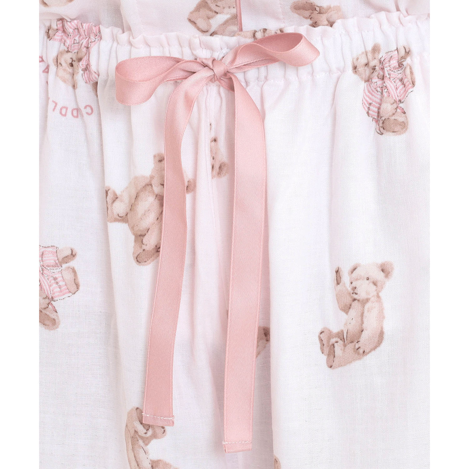 Narueコットンダブルガーゼおやすみベアシャツパジャマ - 画像15