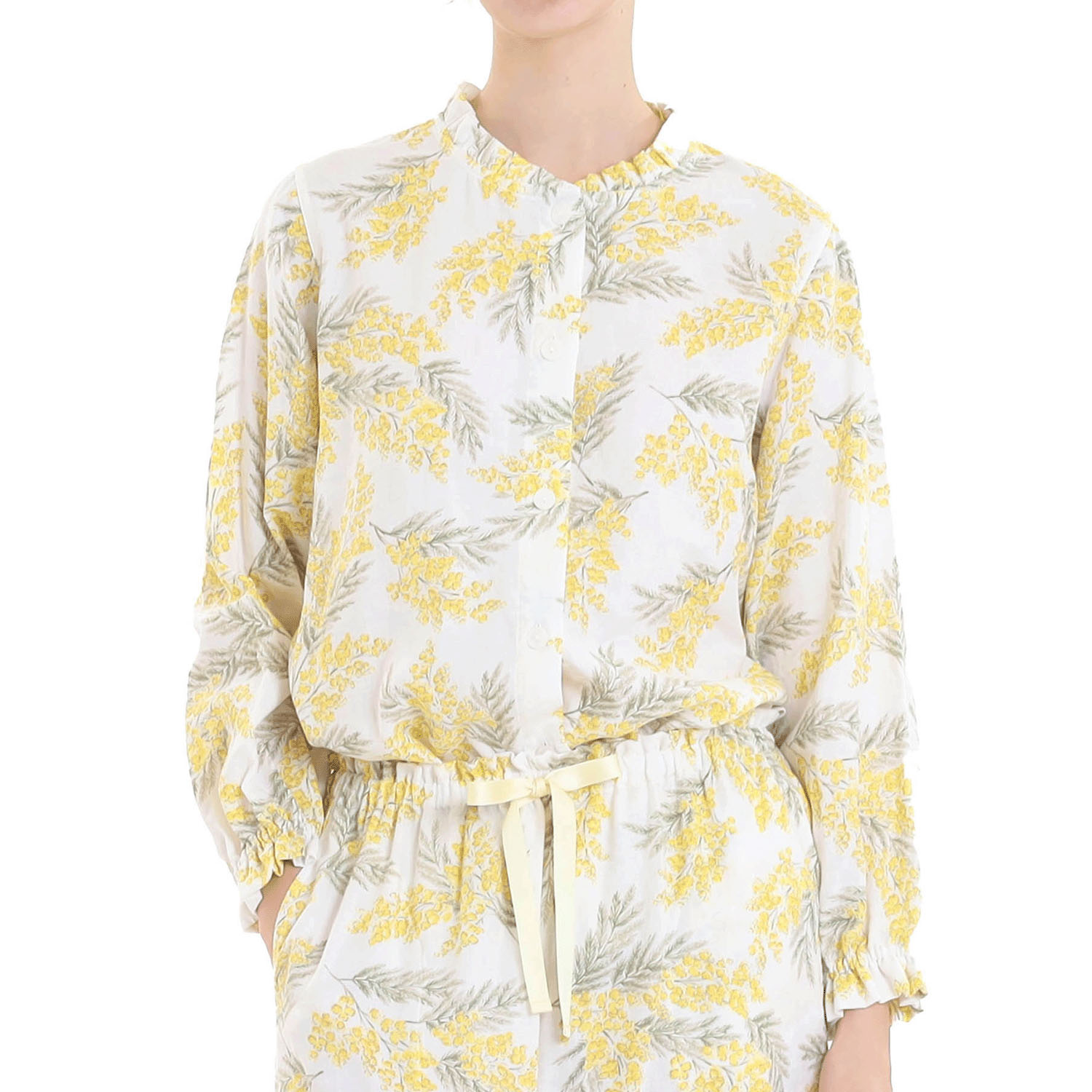 Narue 50／ダブルガーゼミモザフリルパジャマ