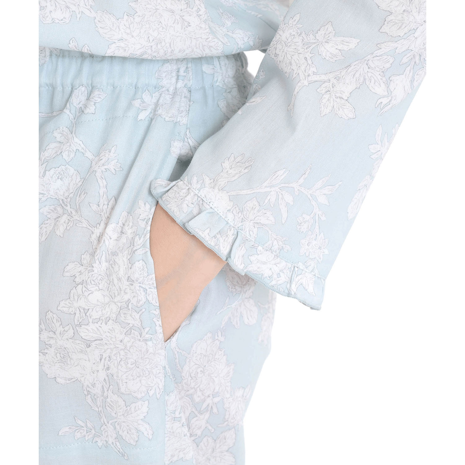 Narue 50／ダブルガーゼローズミュールフリルパジャマ - 画像21