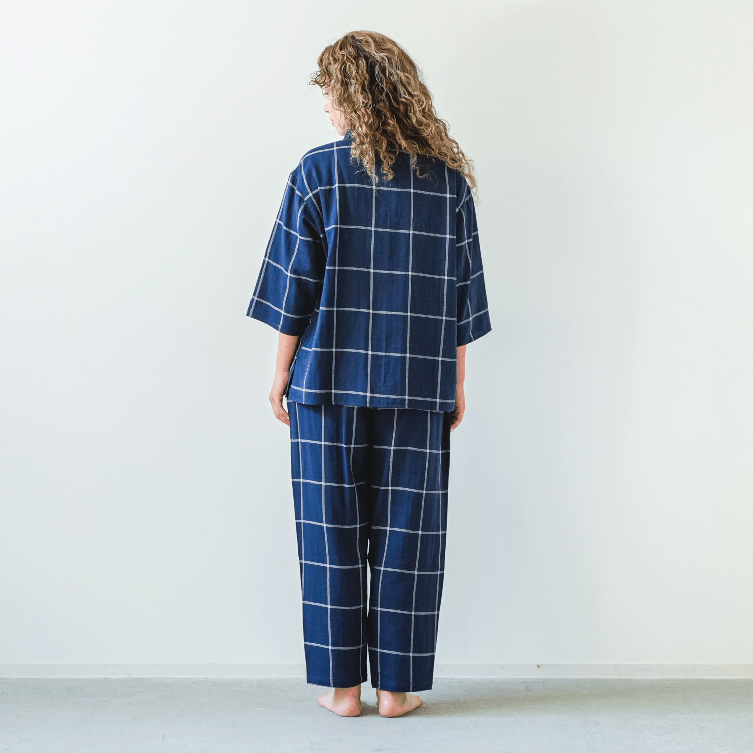 着る保湿クリーム スクエア開襟7分袖パジャマ - 画像17