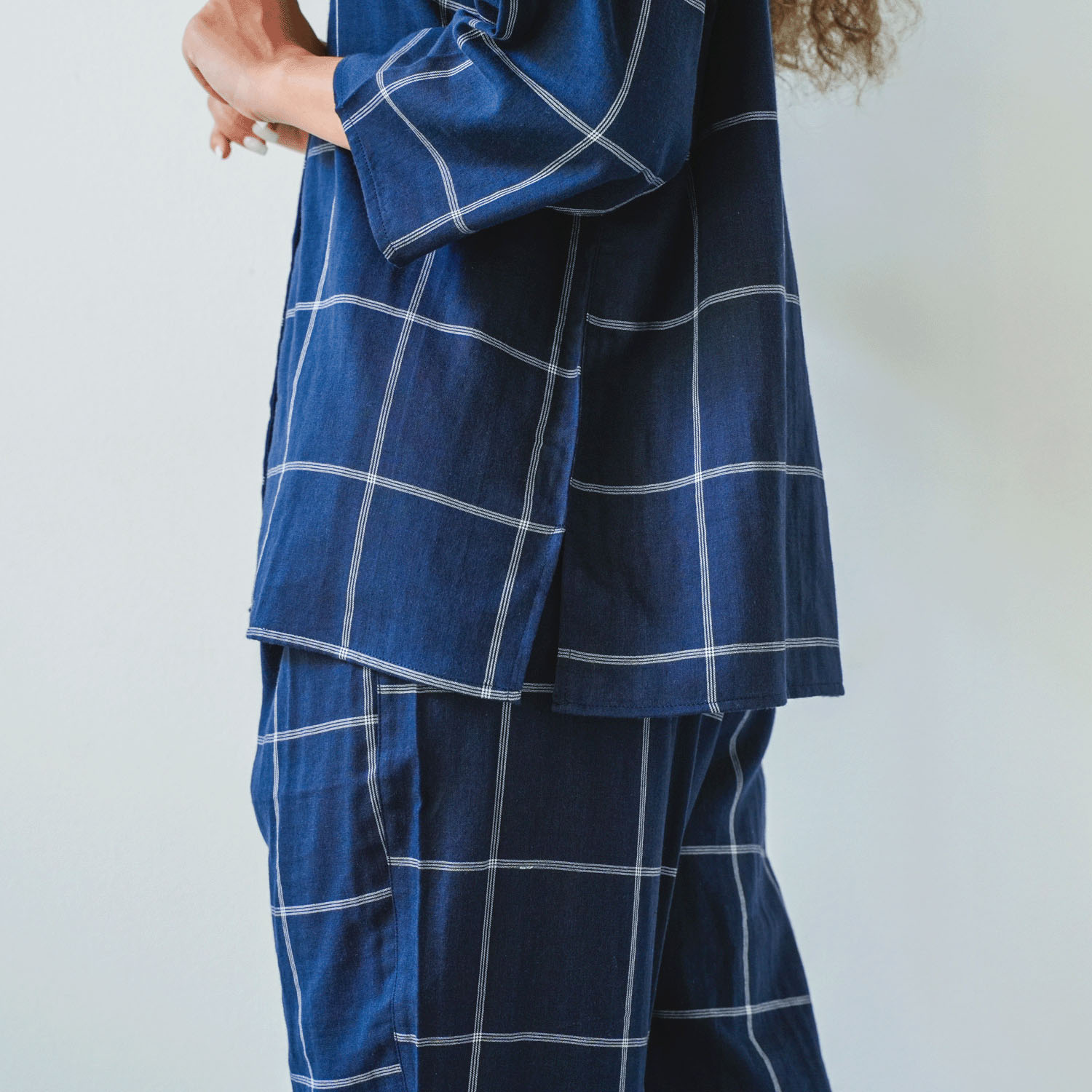 着る保湿クリーム スクエア開襟7分袖パジャマ - 画像19