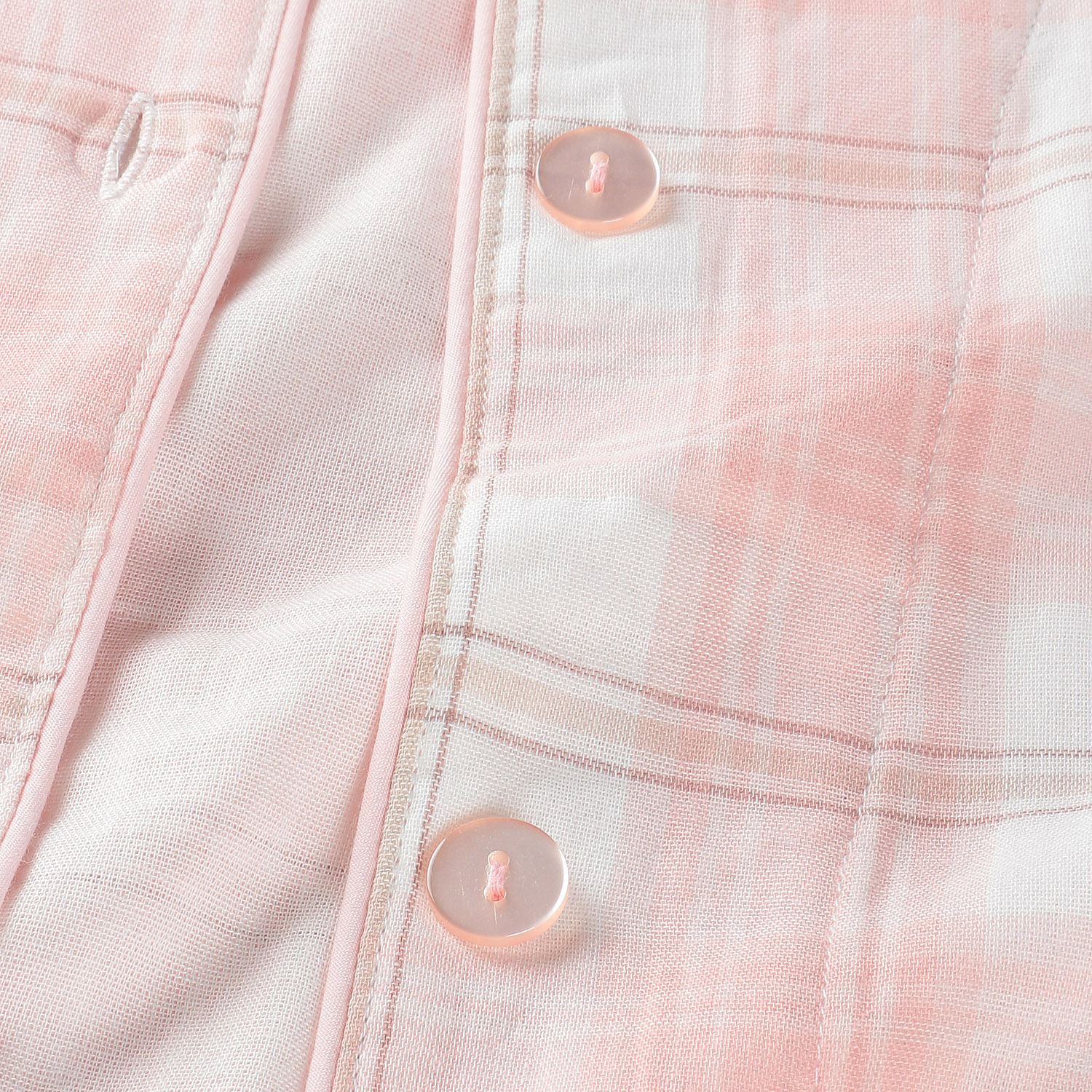 婦人 綿100％ダブルガーゼシャツパジャマ - 画像4