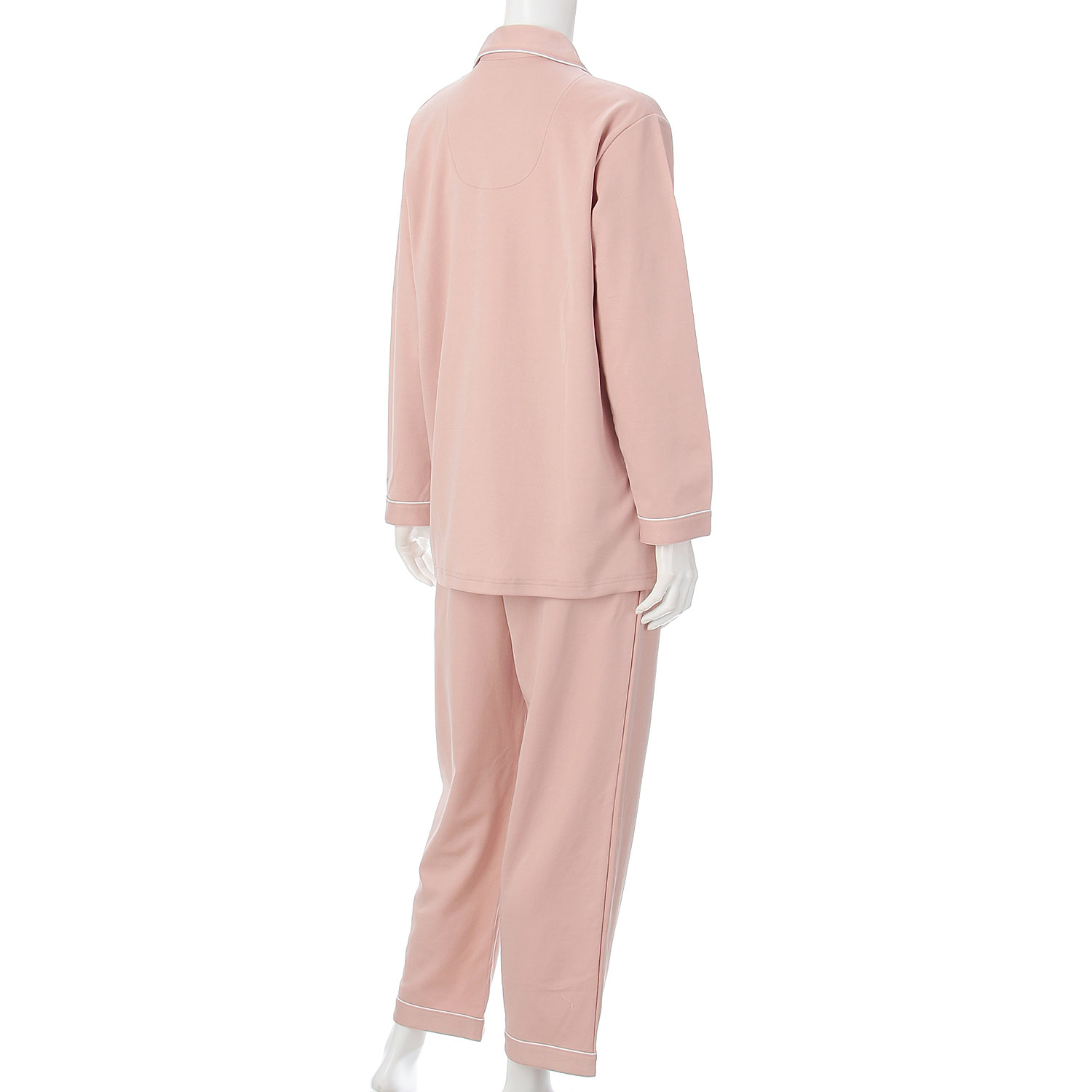 Neruwell（ネルウェル）婦人ダンボール無地シャツパジャマ - 画像3