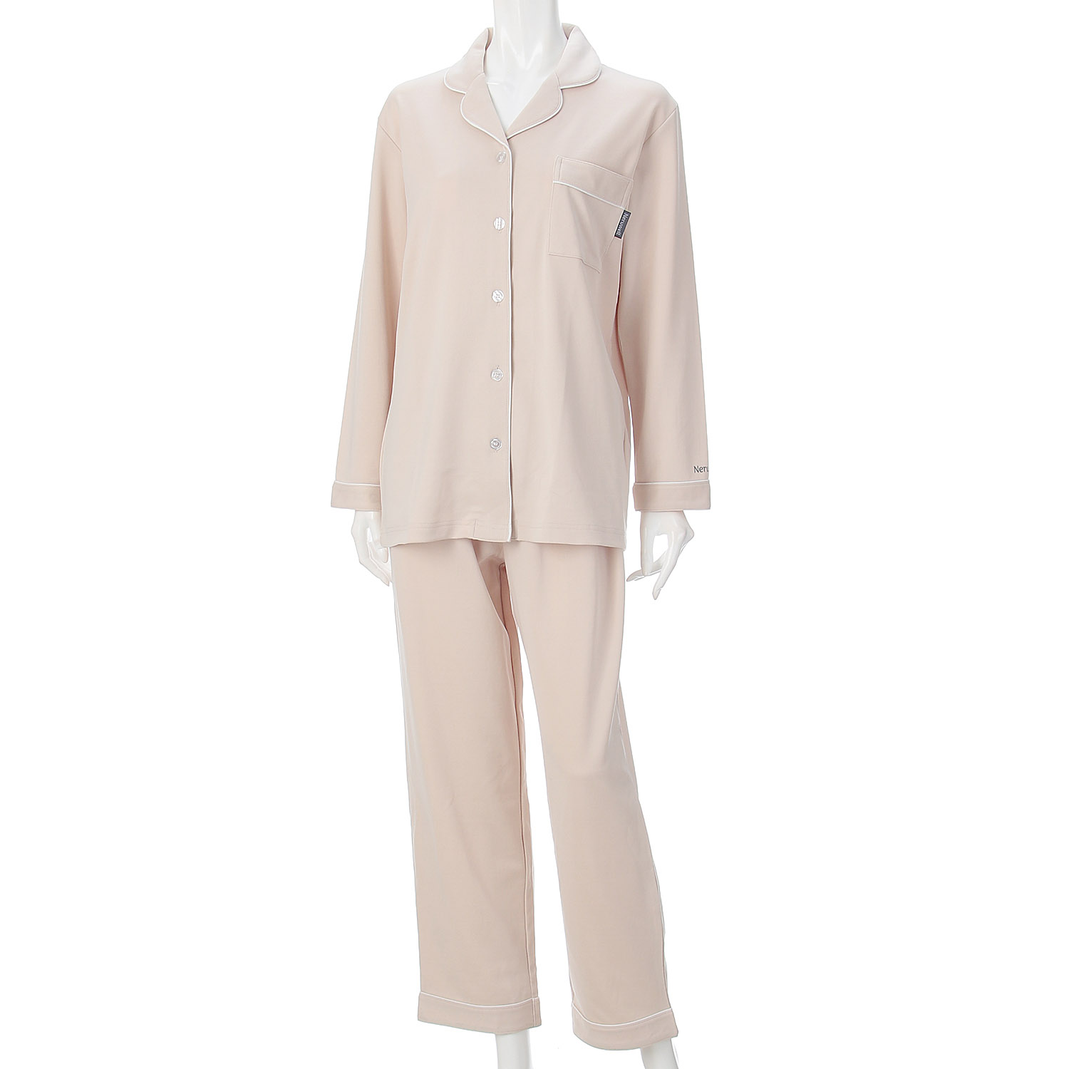 Neruwell（ネルウェル）婦人ダンボール無地シャツパジャマ