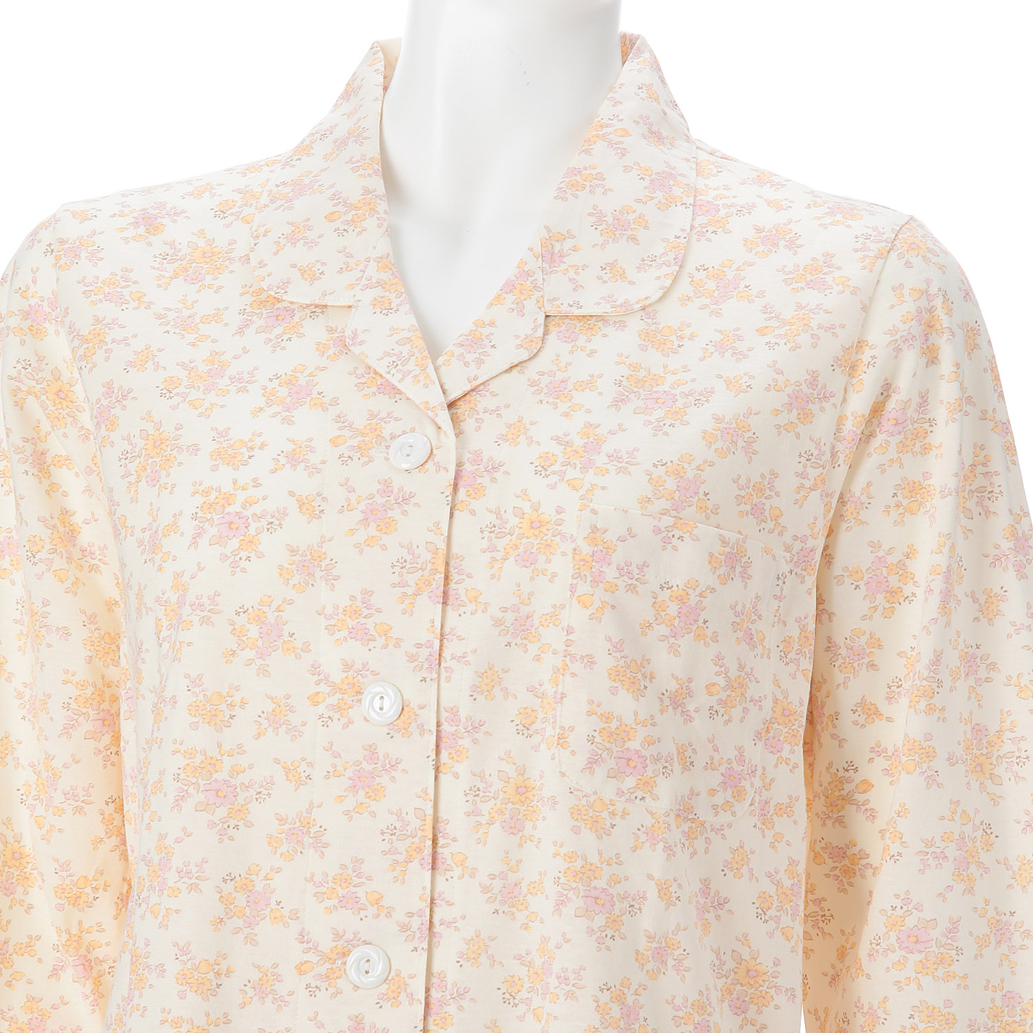 GUNZE 婦人 天竺花柄パジャマ（保湿・抗菌防臭加工） - 画像3