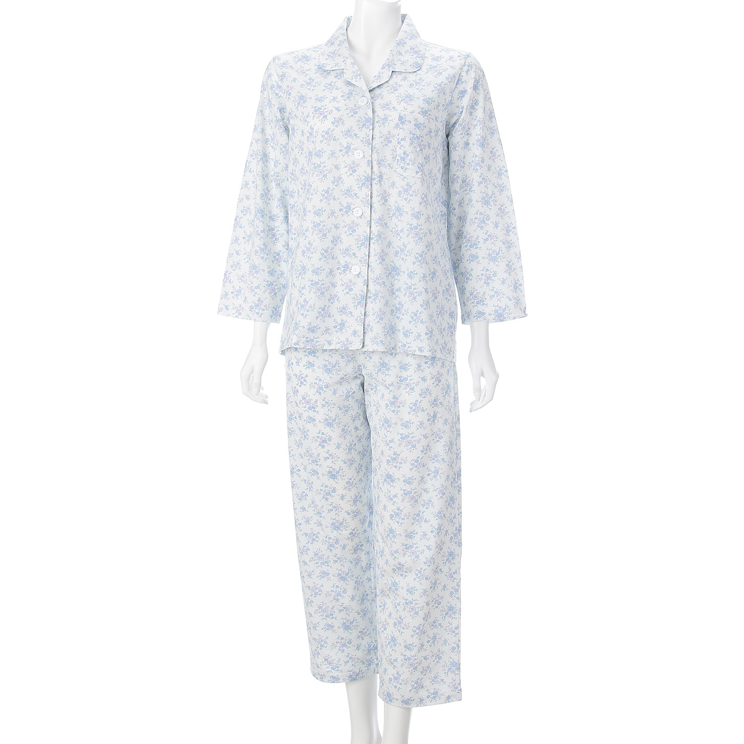 GUNZE 婦人 天竺花柄パジャマ（保湿・抗菌防臭加工） - 画像4