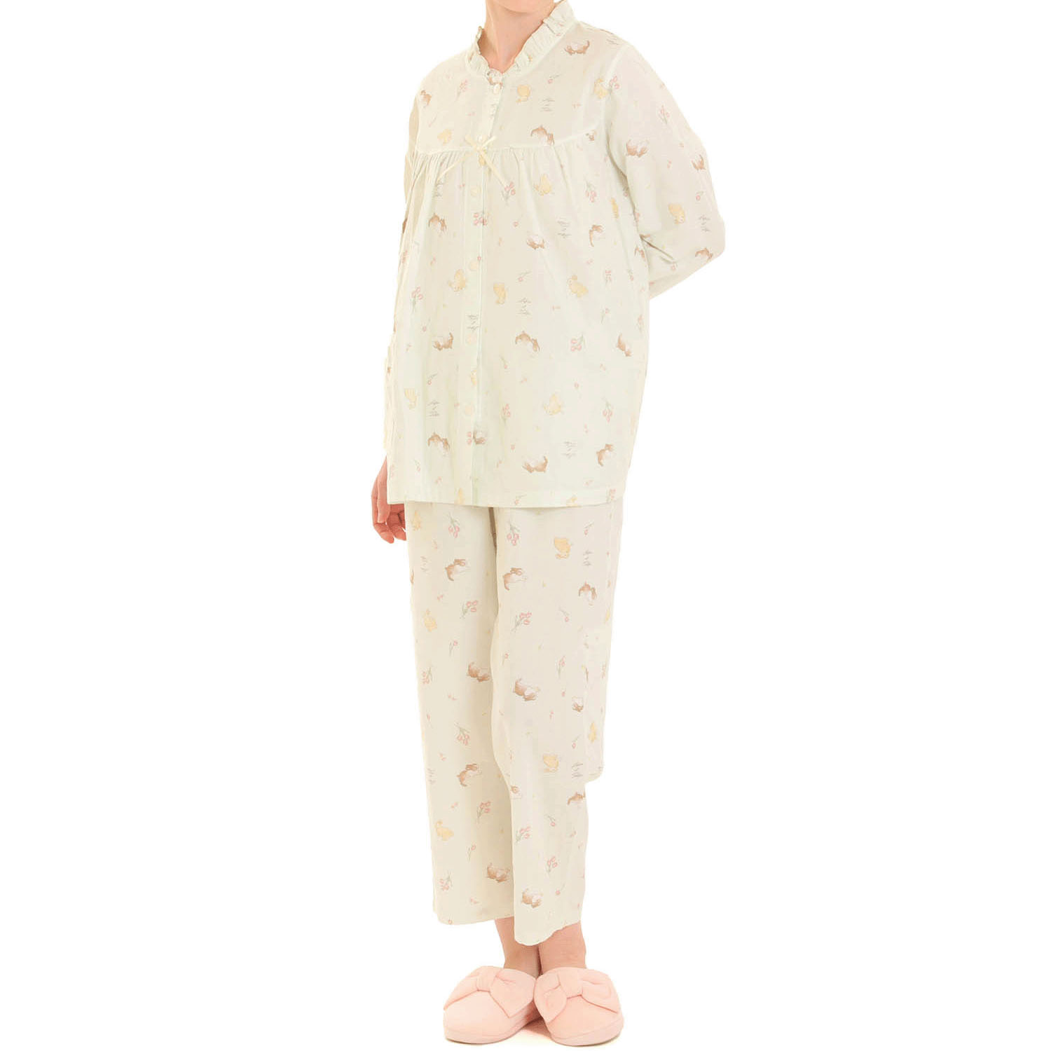 Narue ダブルガーゼプティラパンフリルパジャマ - 画像17