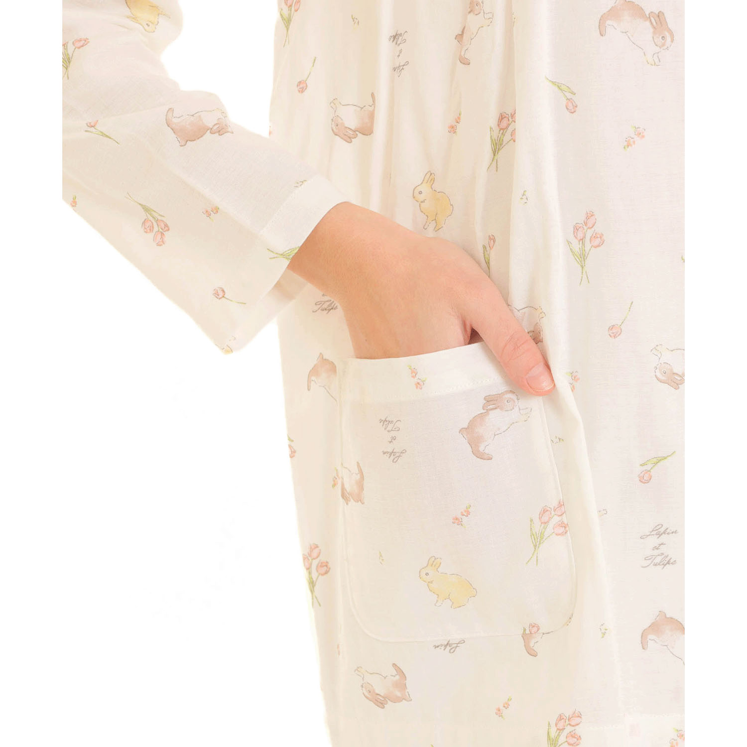 Narue ダブルガーゼプティラパンフリルパジャマ - 画像6