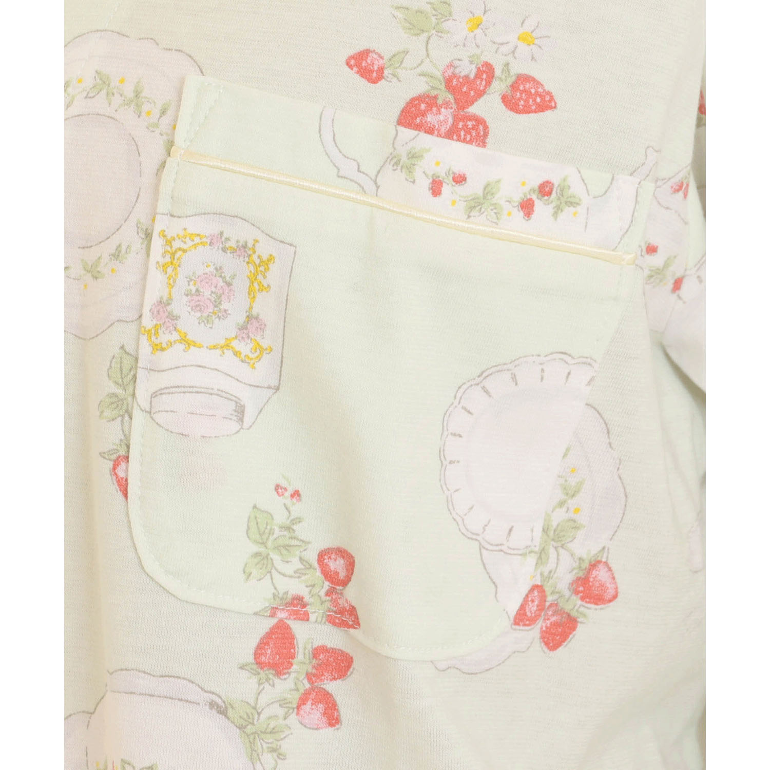 Narue 天竺ストロベリーカトラリーシャツパジャマ - 画像12